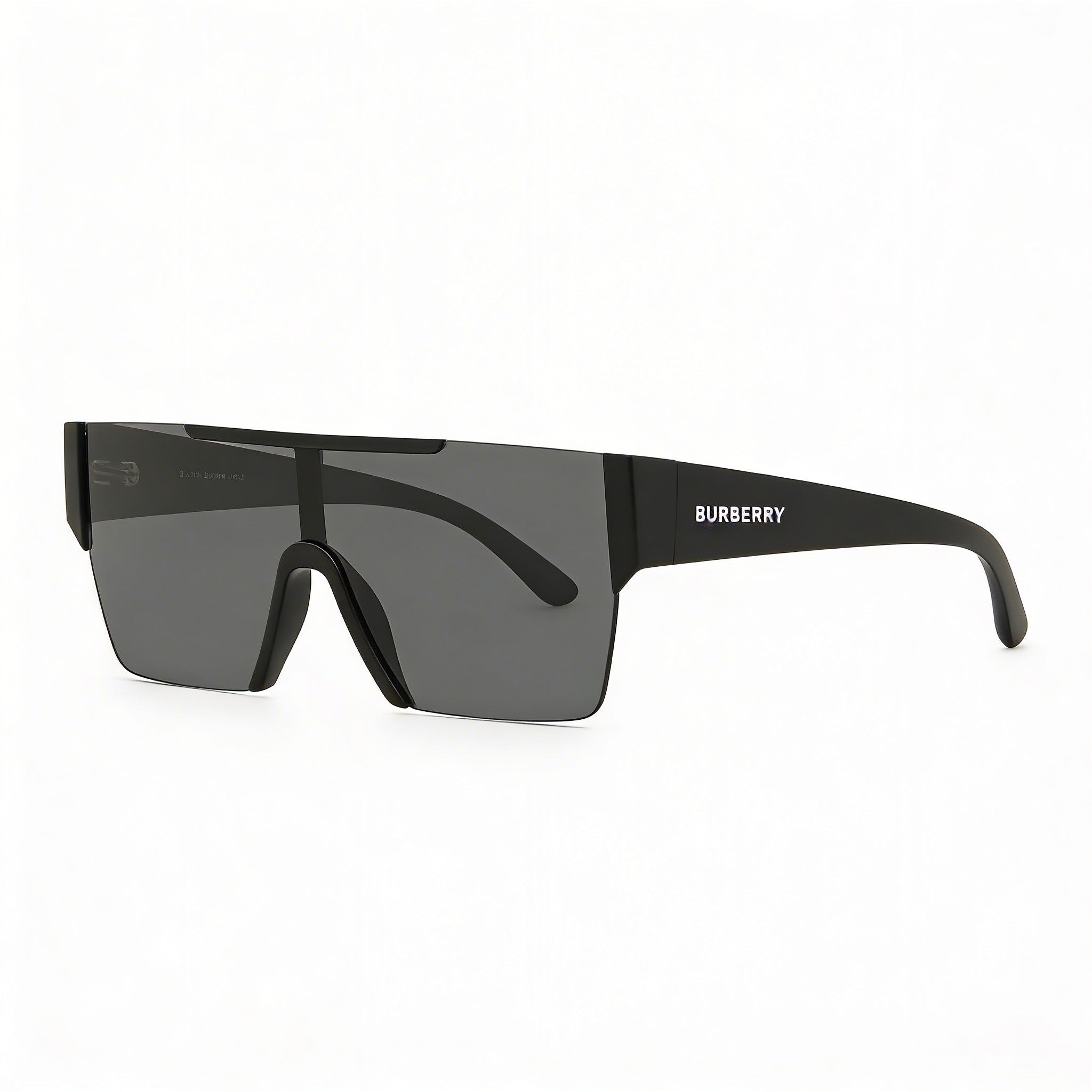 BURBERRY be 4291 Unisex Matte Black Plastic Gray Non-Polarized UV Protection Sunglasses 38mm, Photo 3