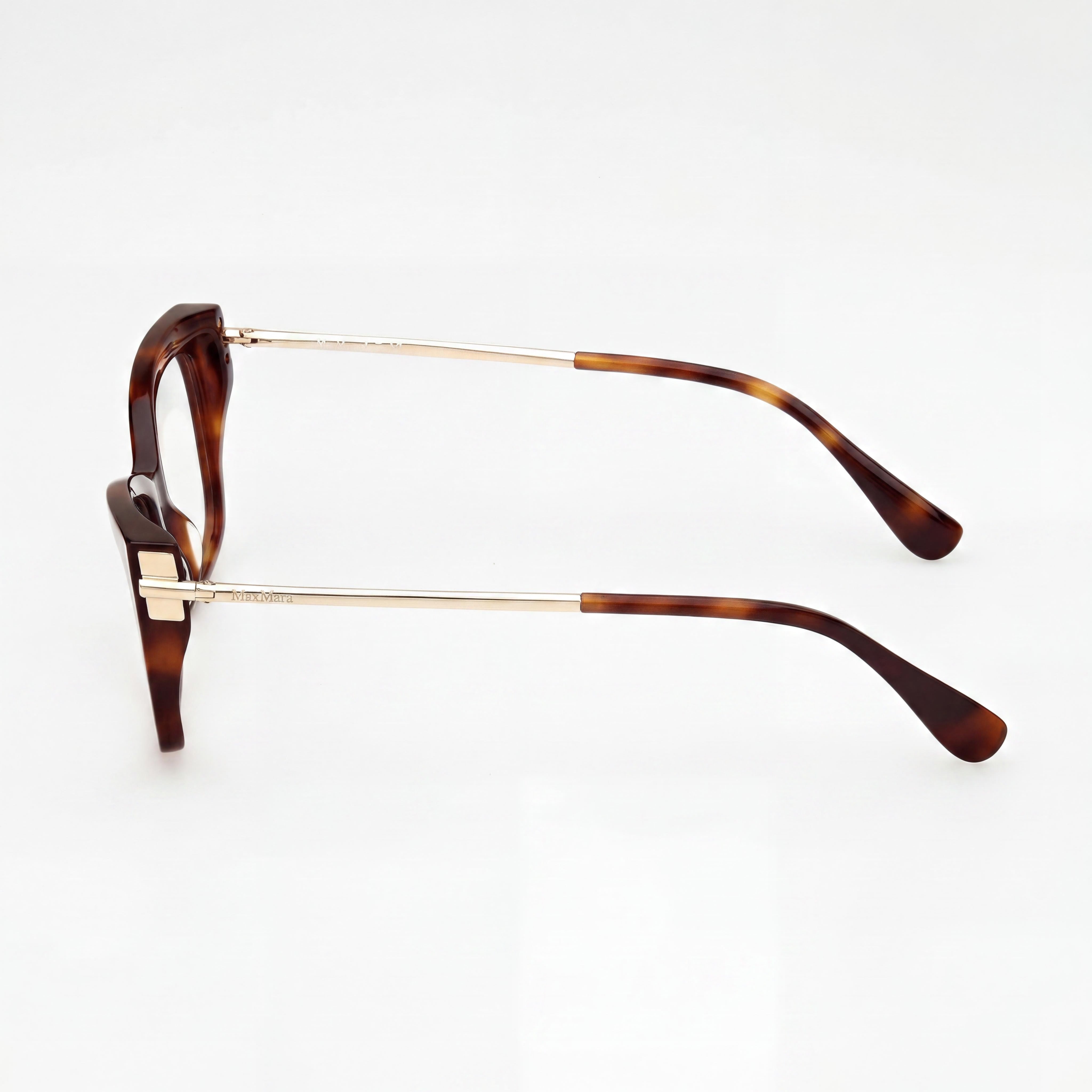 Gafas de sol polarizadas MaxMara para mujer con montura de plástico habana oscuro, lentes multicolor, 53-17-140, Photo 3
