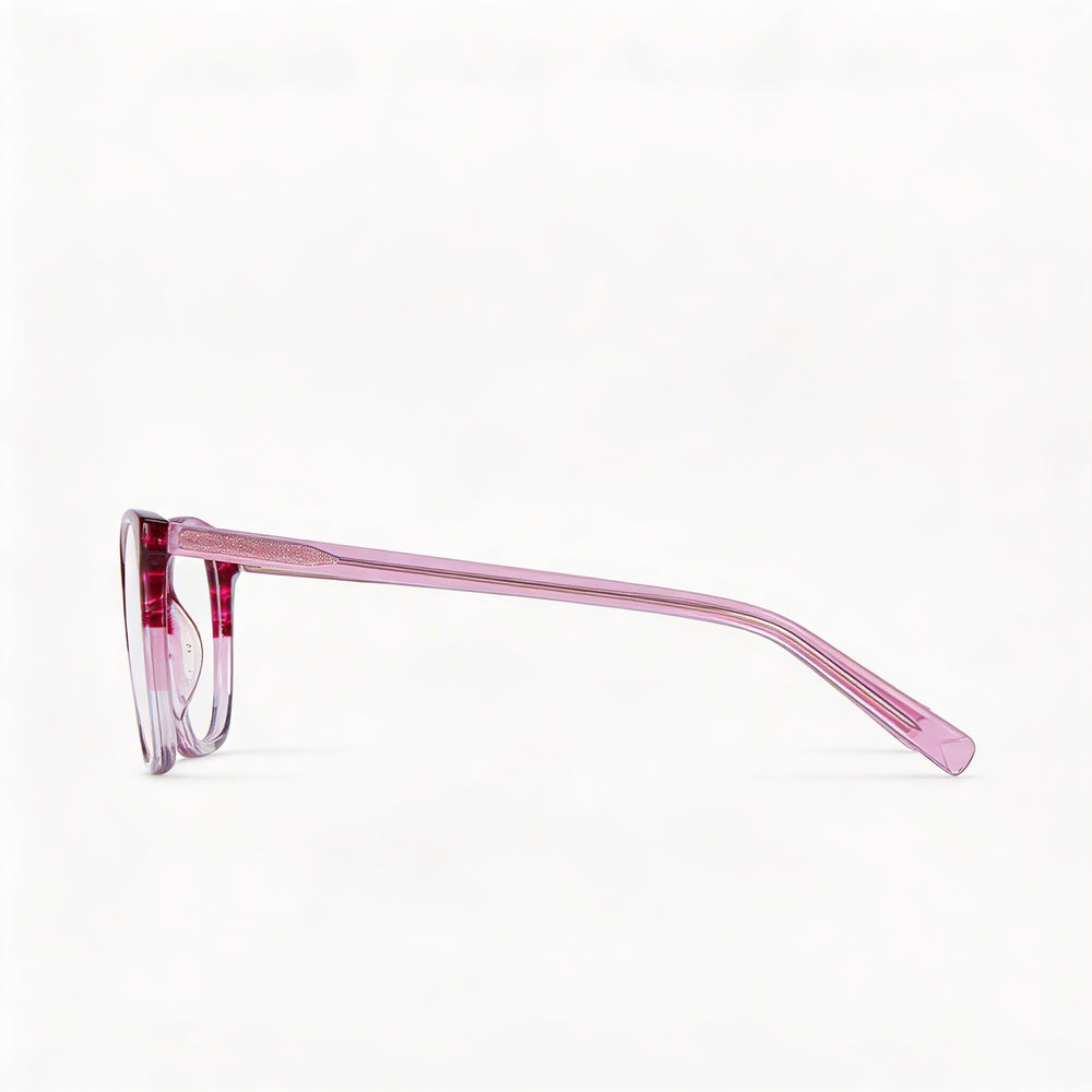 Monturas ópticas cuadradas Missoni MMI 0010 para mujer, montura completa, acetato tritono en color cuerno rosa, talla 54-16-140