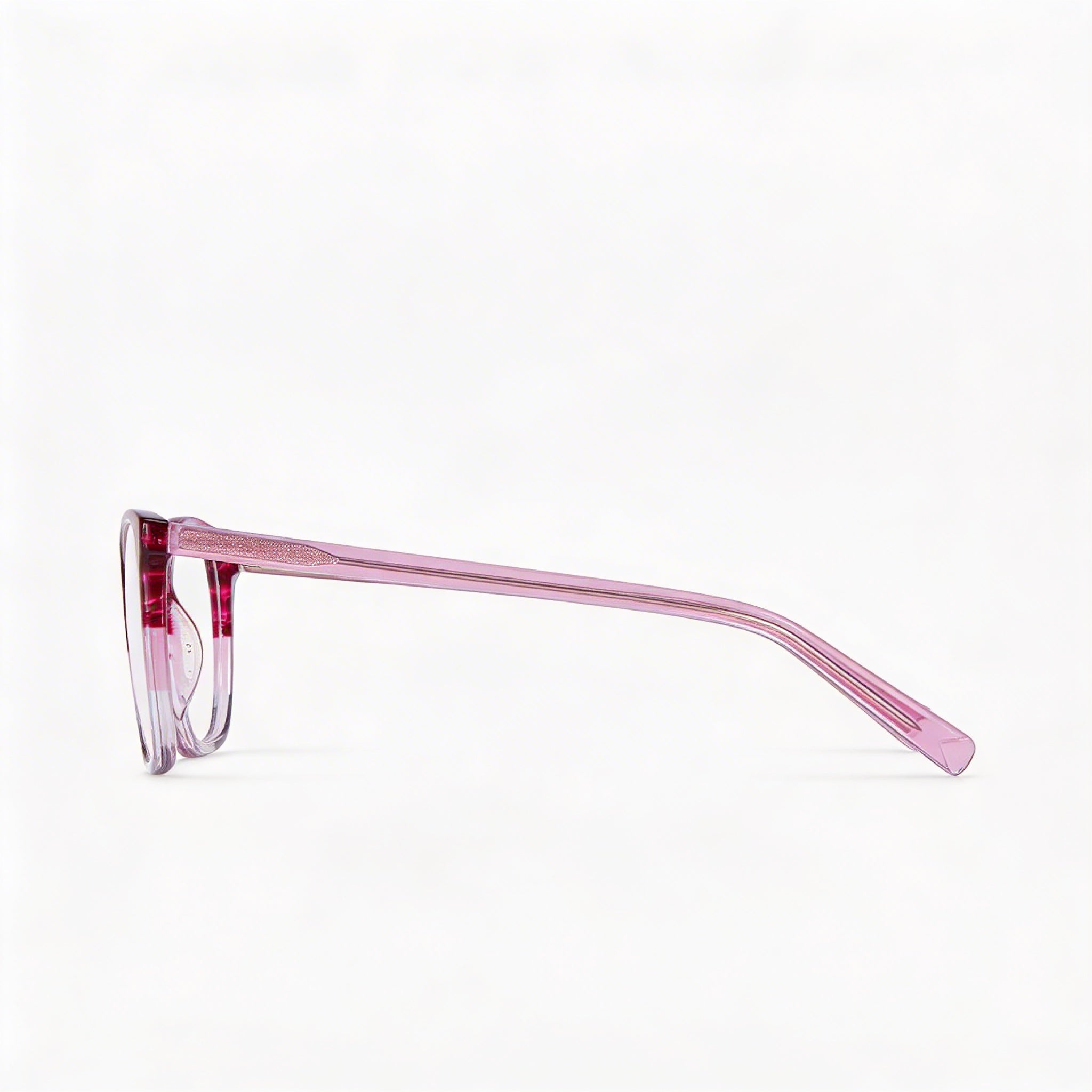 Monturas ópticas cuadradas Missoni MMI 0010 para mujer, montura completa, acetato tritono en color cuerno rosa, talla 54-16-140, Photo 3
