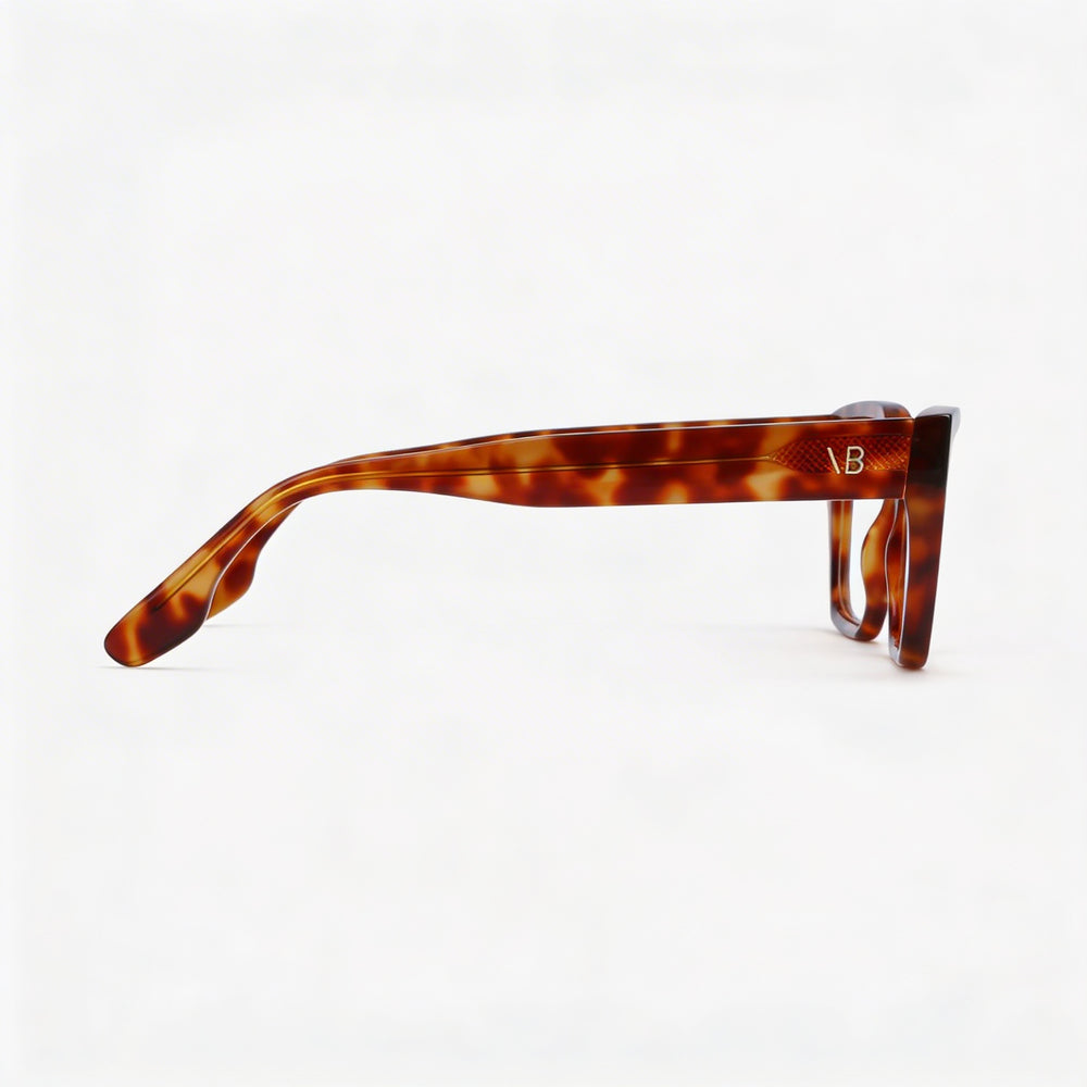 Victoria Beckham Modern Men’s Acetate Optical Frames in Blonde Havana Color, 54mm Lens Width