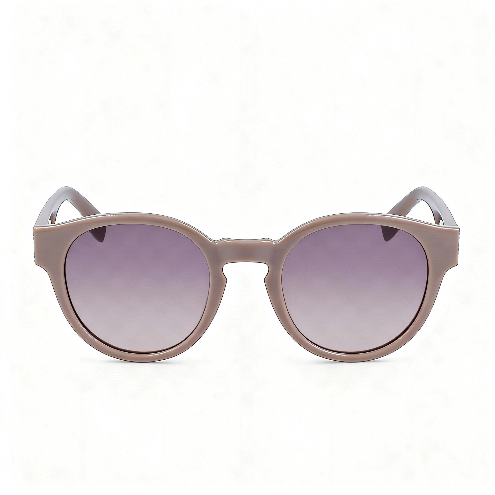 Lacoste Women's L6000s Oval Injected Light Grey Shaded UV Protected Gradient Taupe Nude Lenses Sunglasses 51-22-145
