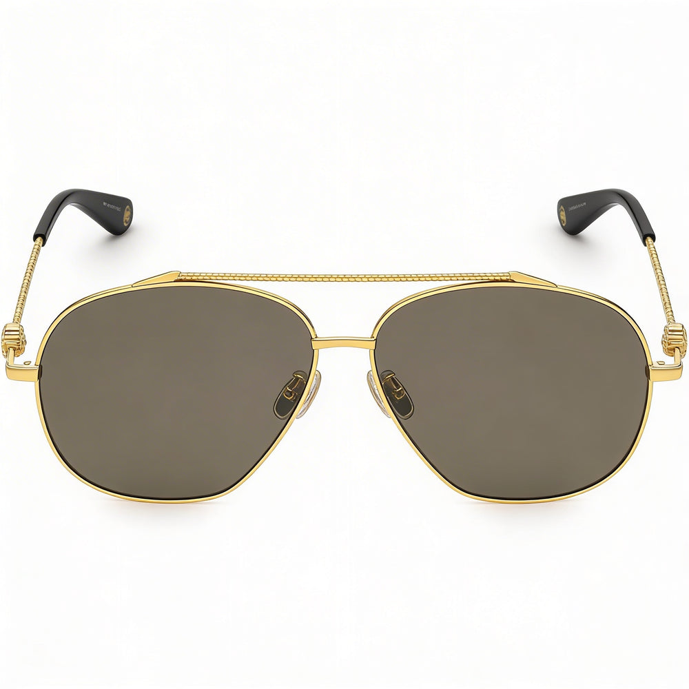 Just Cavalli Src008v Navigator UV Protection Stainless Steel Unisex Sunglasses 62mm Yellow Gold