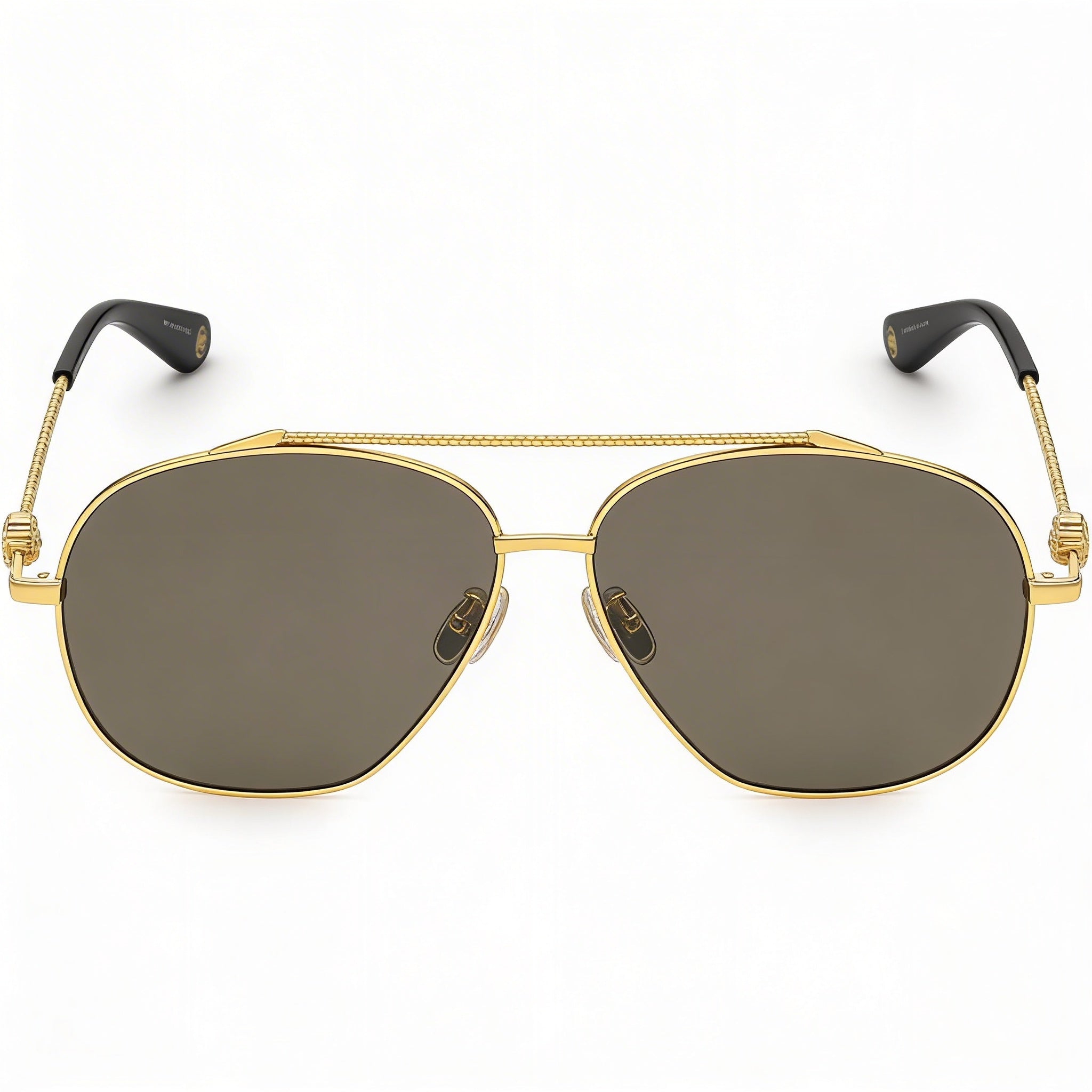 Gafas de sol unisex Just Cavalli Src008v Navigator de acero inoxidable con protección UV 62mm Oro amarillo, Photo 3