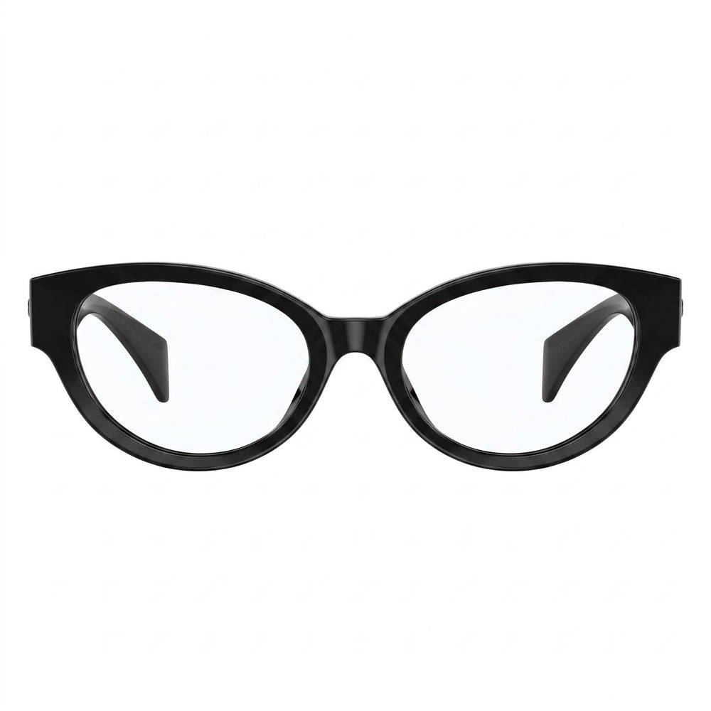 Versace Ve 3361u Women's Black Acetate Frame Eyeglasses with Clear Lenses, 51mm Lens Width