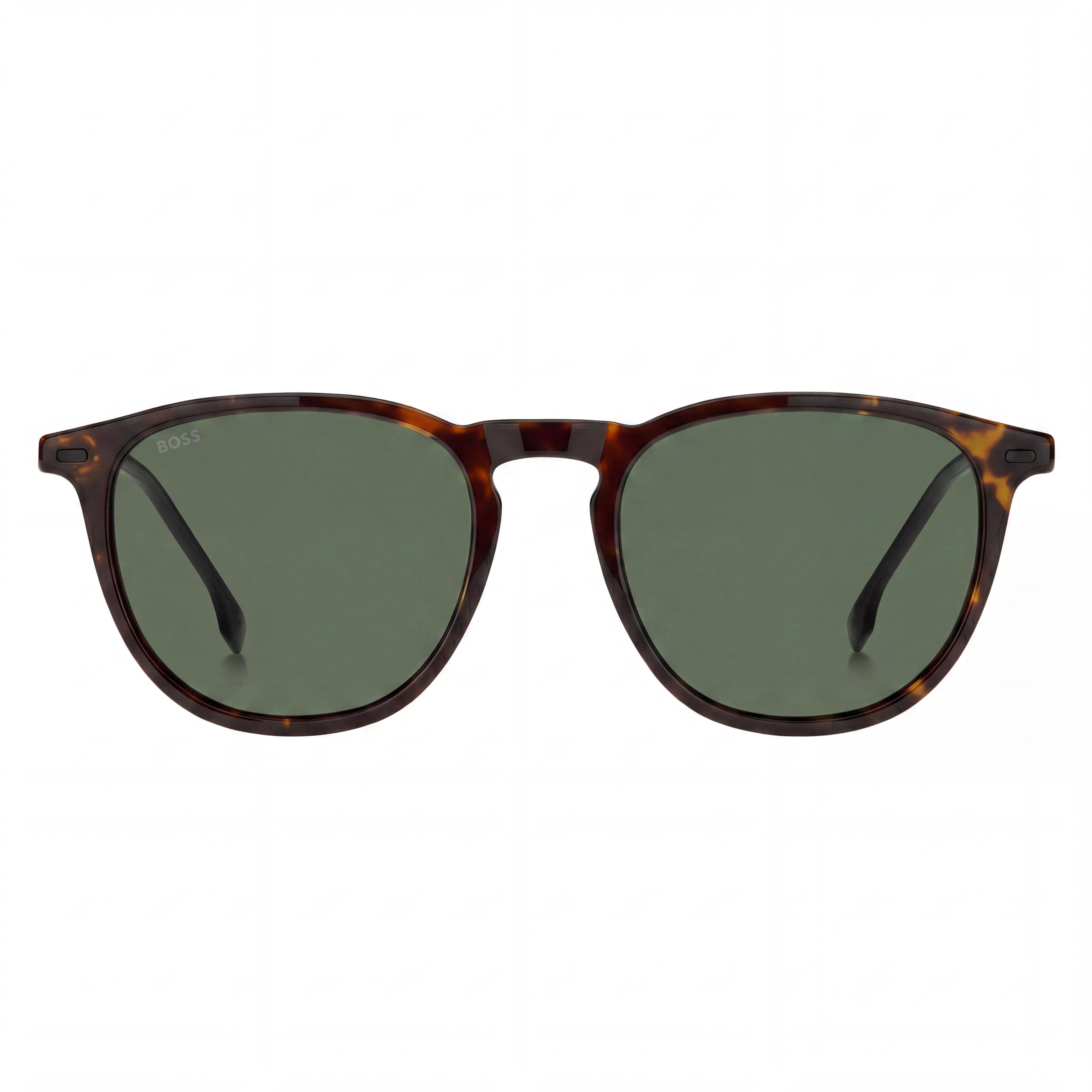 Hugo Boss Boss 1639/S Rectangular Women's Lightweight Havana Matte Black Acetate Green Lens Sunglasses 52mm, Photo 2