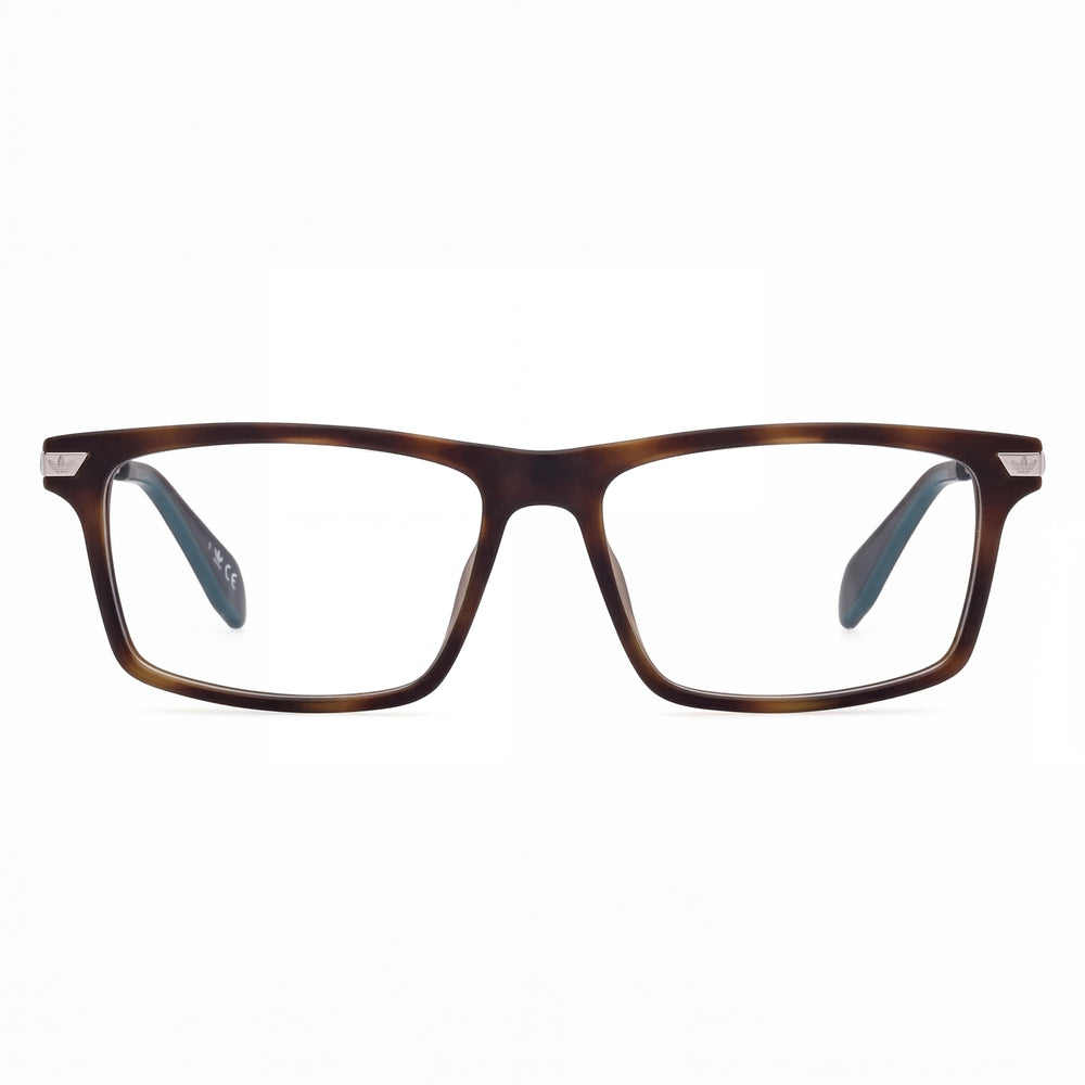Gafas ópticas Adidas OR5032 para hombre, estilo casual, con montura de plástico, color Habana oscuro, ancho de lente de 54 mm