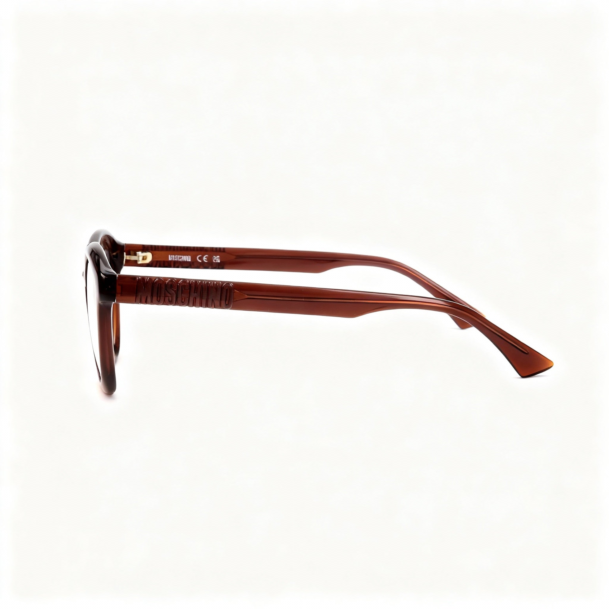 Moschino Mos636 Women's Casual Eyeglasses with Brown Cellulose Propionate Frame, 50-19-140, Photo 3