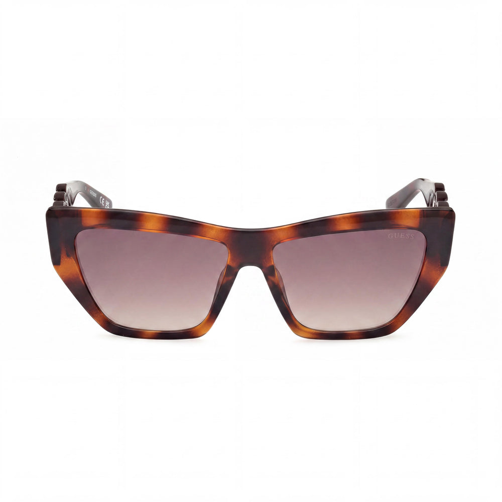 GUESS Gafas de Sol de Mujer Cat-eye con Cadena Inyectada Dark Havana 56mm