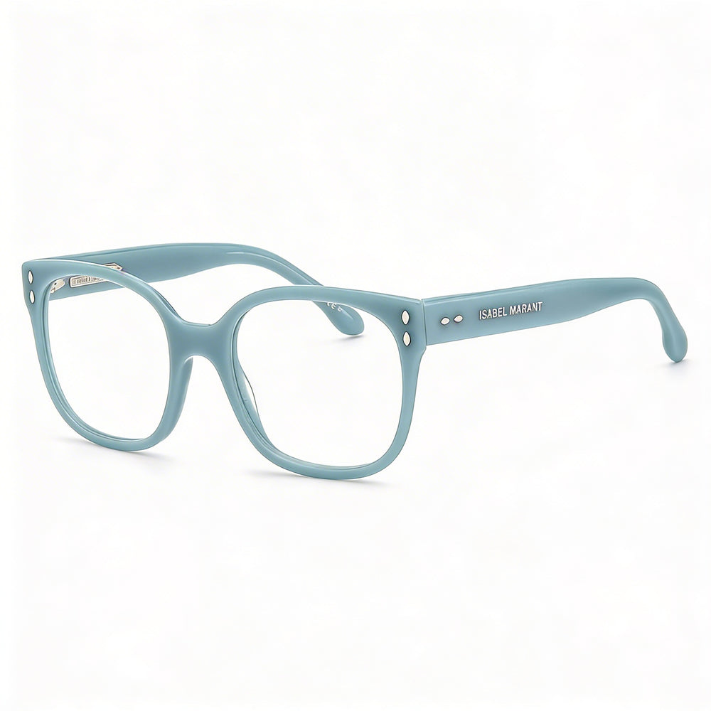 Isabel Marant Im 0021 Gafas de sol modernas unisex, Montura de acetato azul cielo con lentes azules cielo, 52 mm