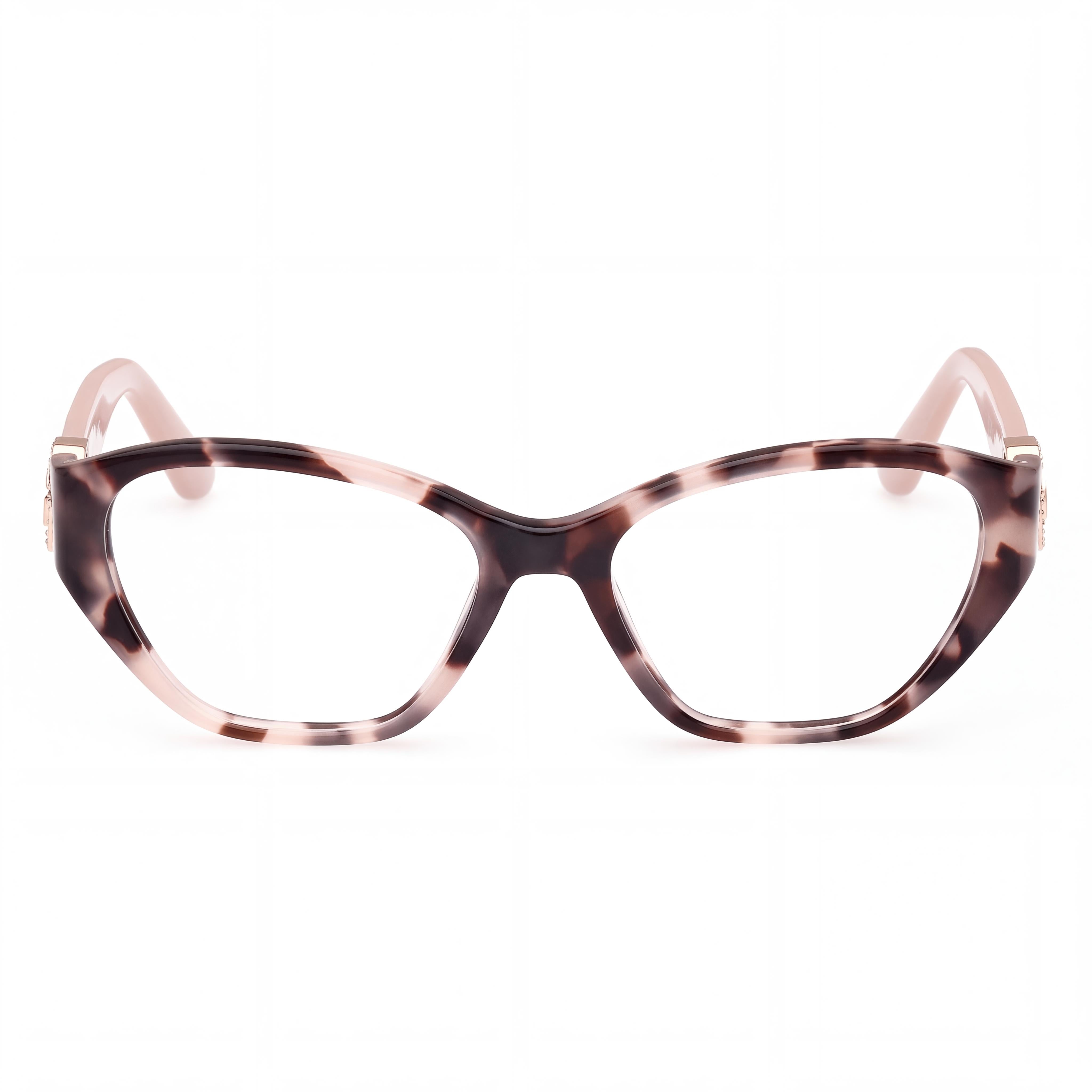 GUESS Gu50119 Women's Plastic Frame Non- Eyewear, Havana Light Pink, 51mm, Photo 2