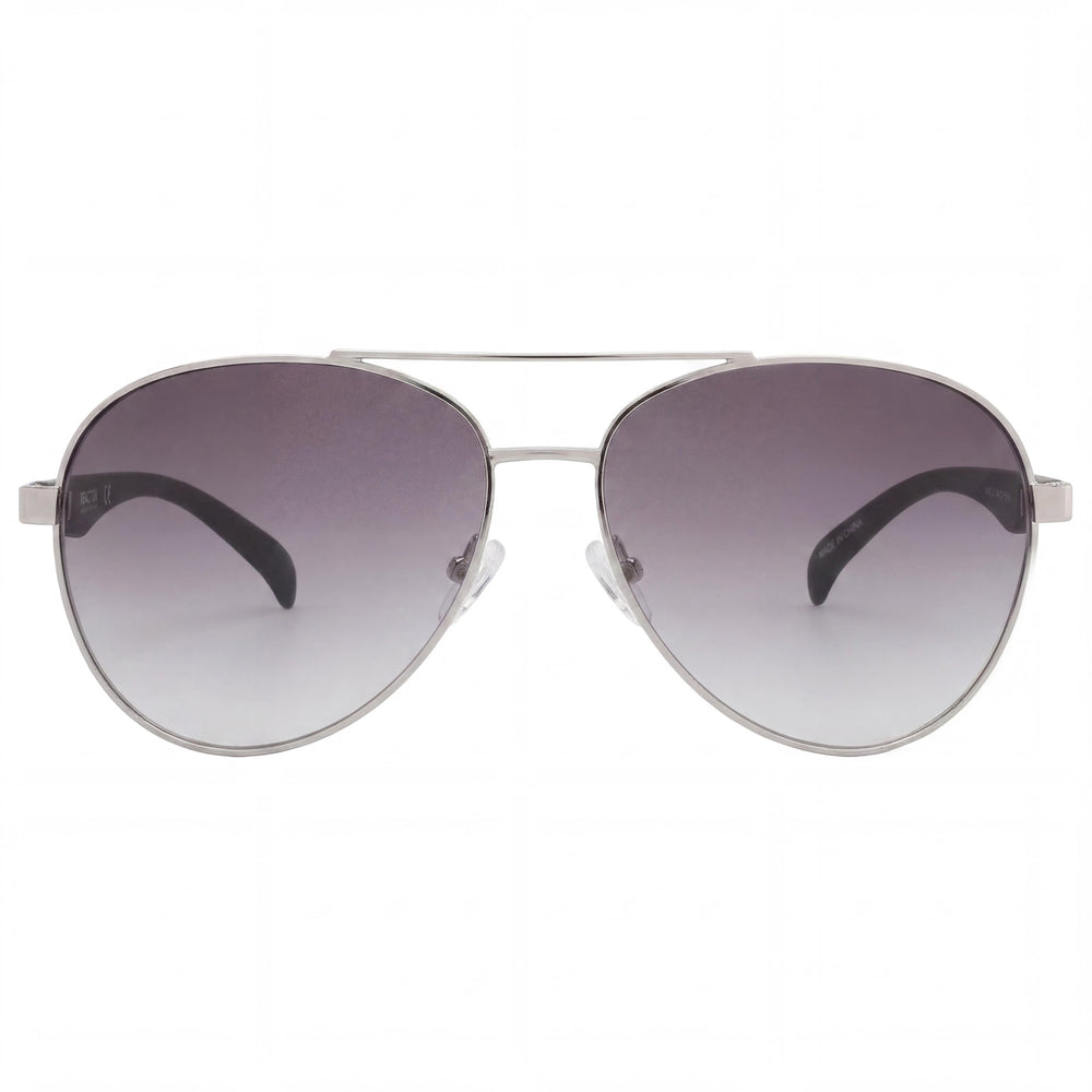 Kenneth Cole Kc1318 Women's Pilot Metal Sunglasses Shiny Light Nickeltin Smoke Lens 100% UV Protected 52mm