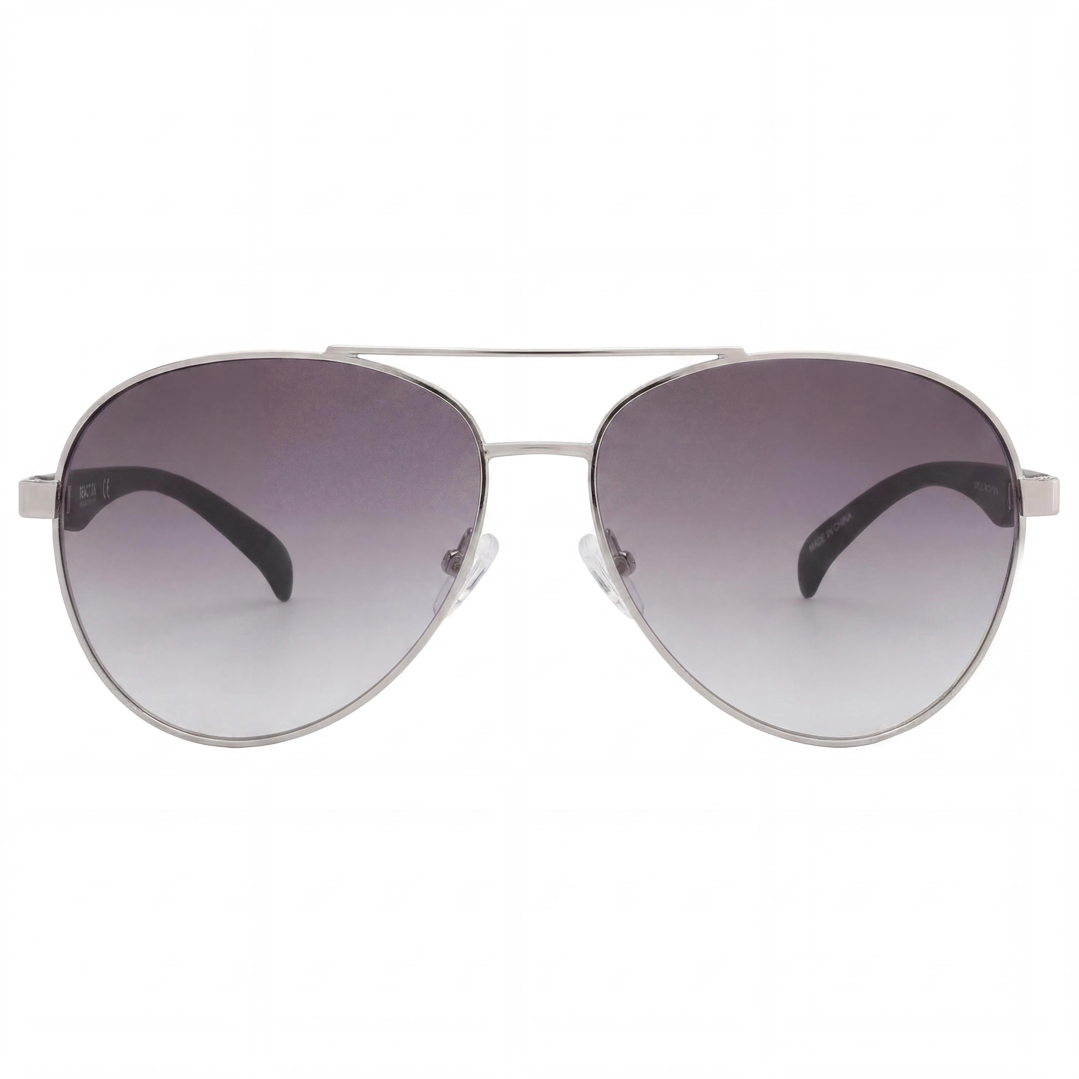 Kenneth Cole Kc1318 Women's Pilot Metal Sunglasses Shiny Light Nickeltin Smoke Lens 100% UV Protected 52mm, Photo 2