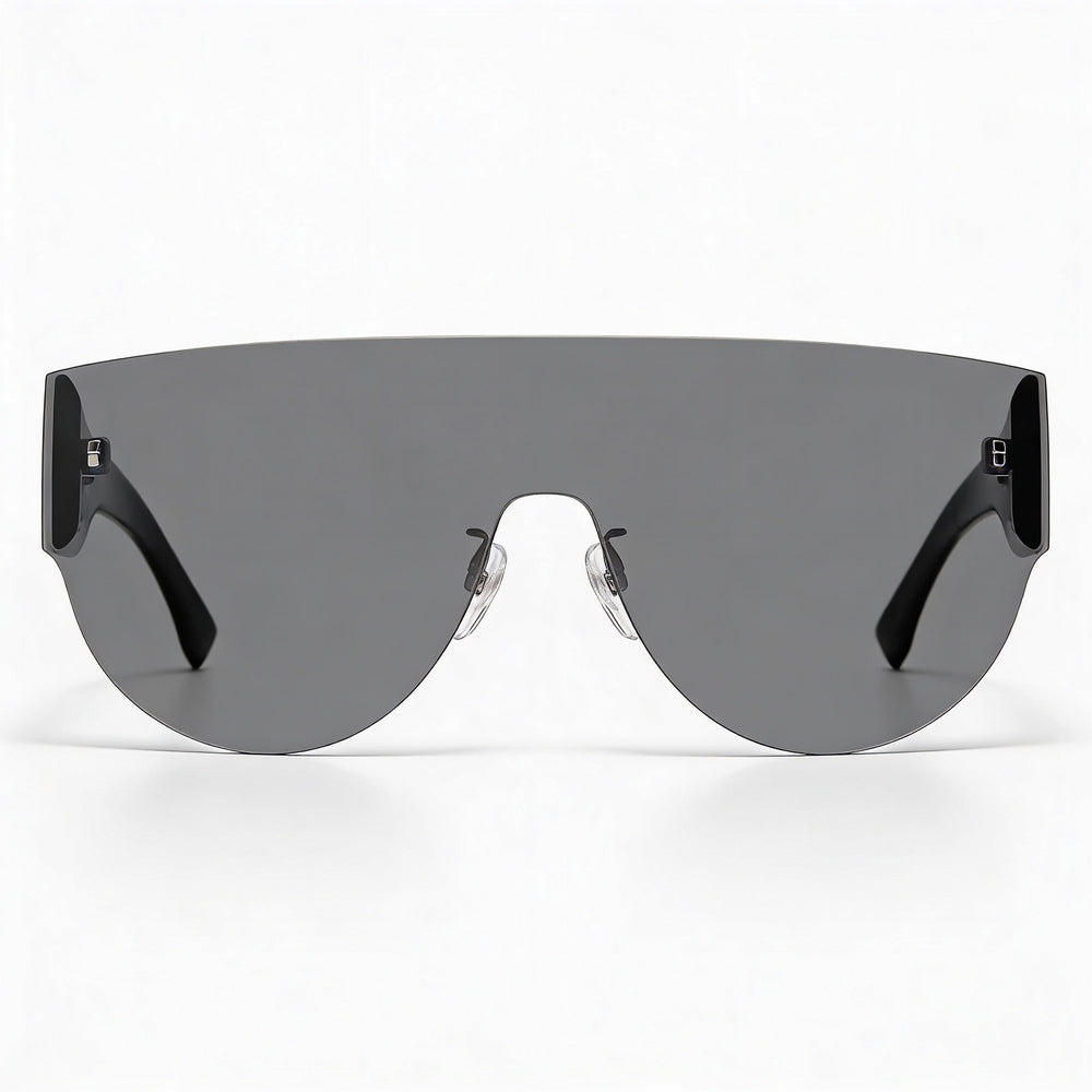 Gafas de sol unisex Carrera, montura de poliamida blanca y negra, lentes de policarbonato, protección UV de 99 mm