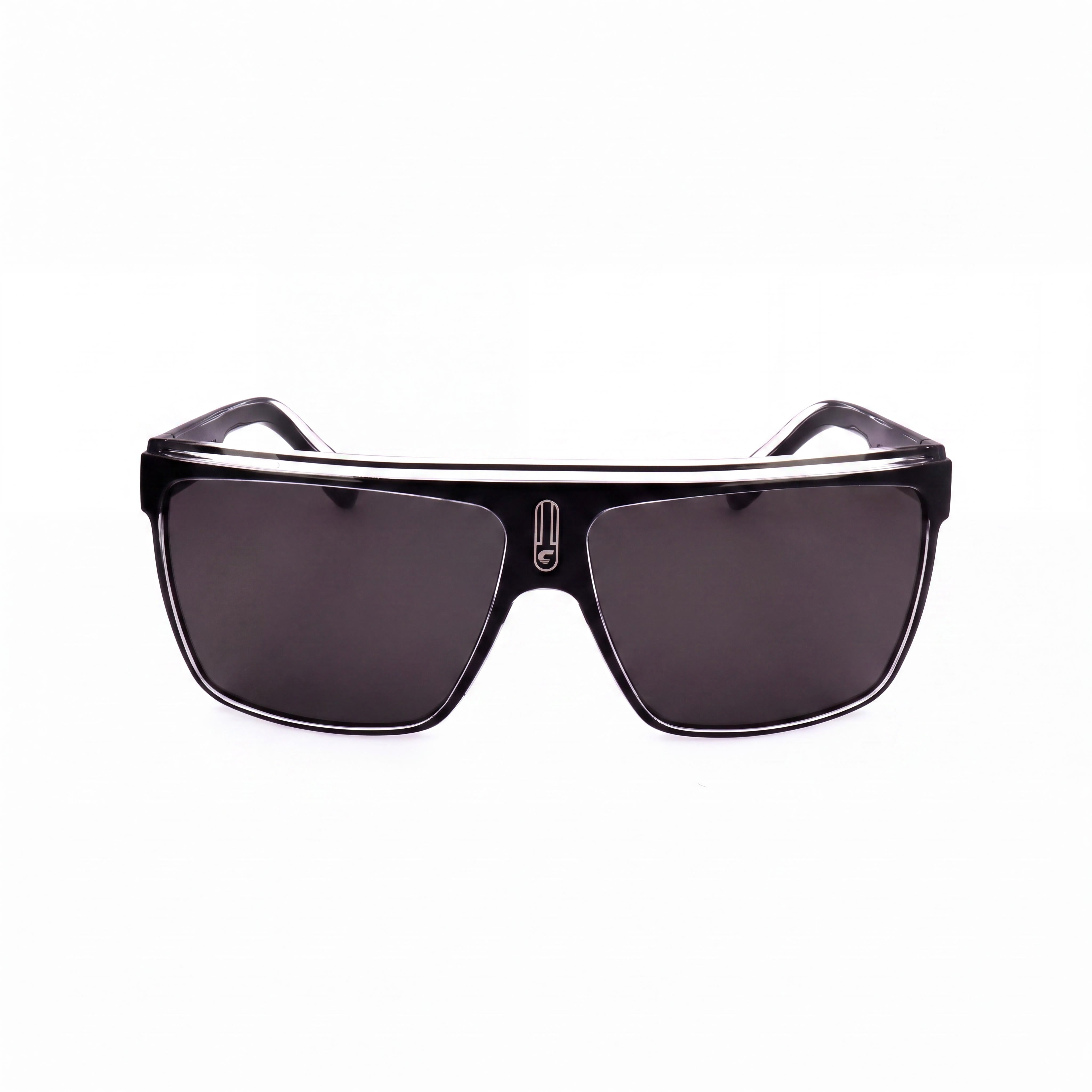 Carrera Contemporary Unisex Propionate Black Crystal Frame Grey UV Protection Sunglasses 63mm, Photo 2