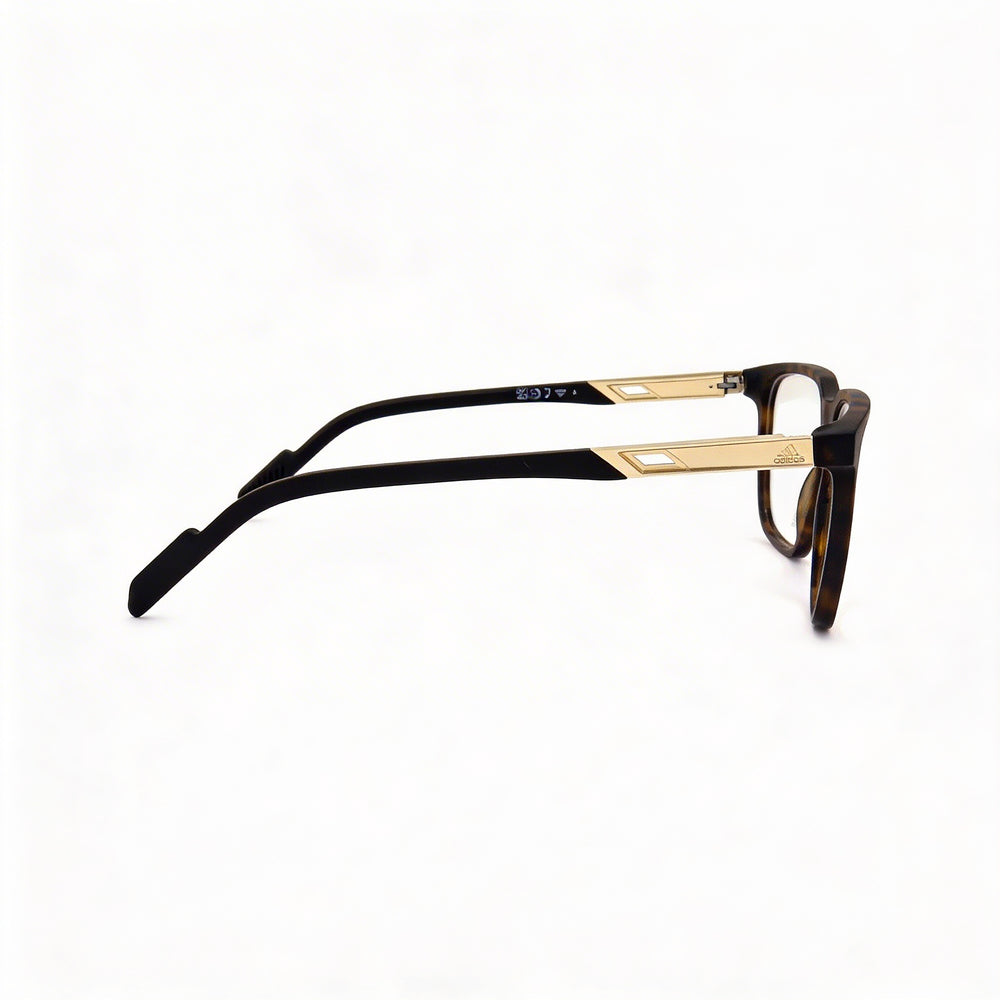 Adidas Casual Unisex Dark Havana Acetate Frame Eyeglasses with Non Polarized Transparent Lenses 53-15-145