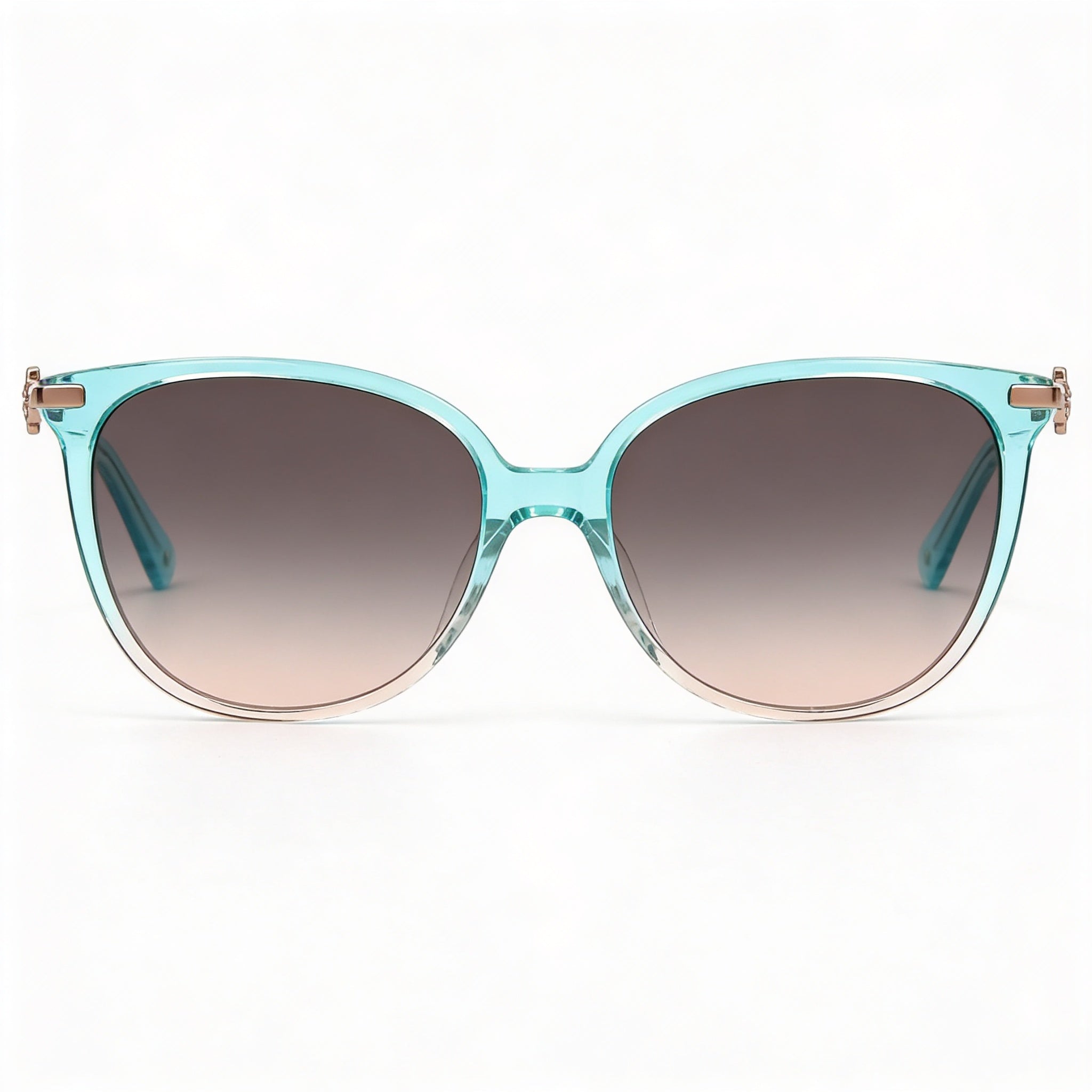 Kate Spade New York KRISTINA/G/S - Gafas de sol redondas ovaladas de acetato marrón degradado gris para mujer, lentes gris fucsia, protección UV, 54 mm, Photo 3