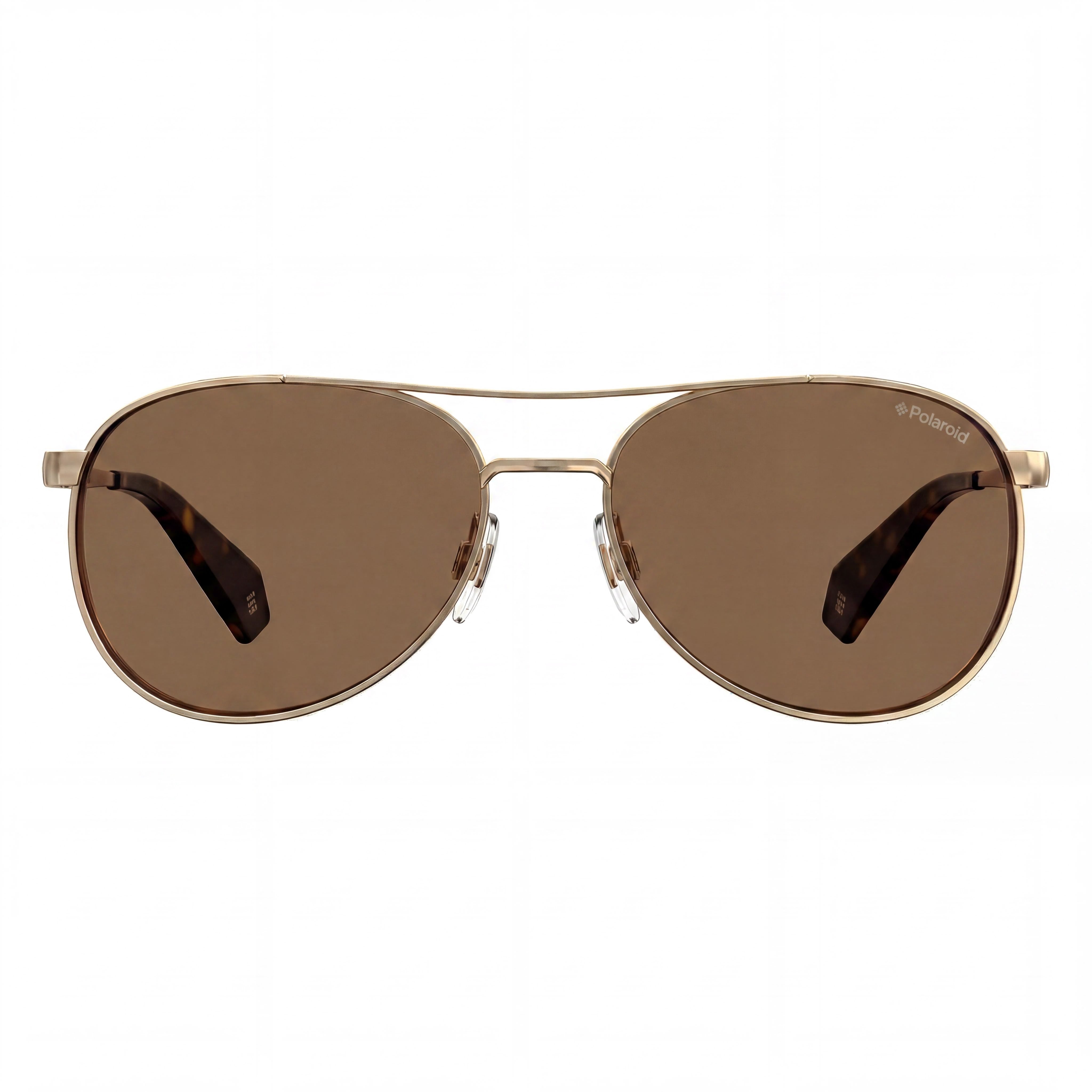 Gafas de sol Polaroid Pld 6070/S/X para mujer, color dorado/carey, de acero inoxidable, color marrón oscuro, polarizadas, con protección UV, 56 mm, Photo 2