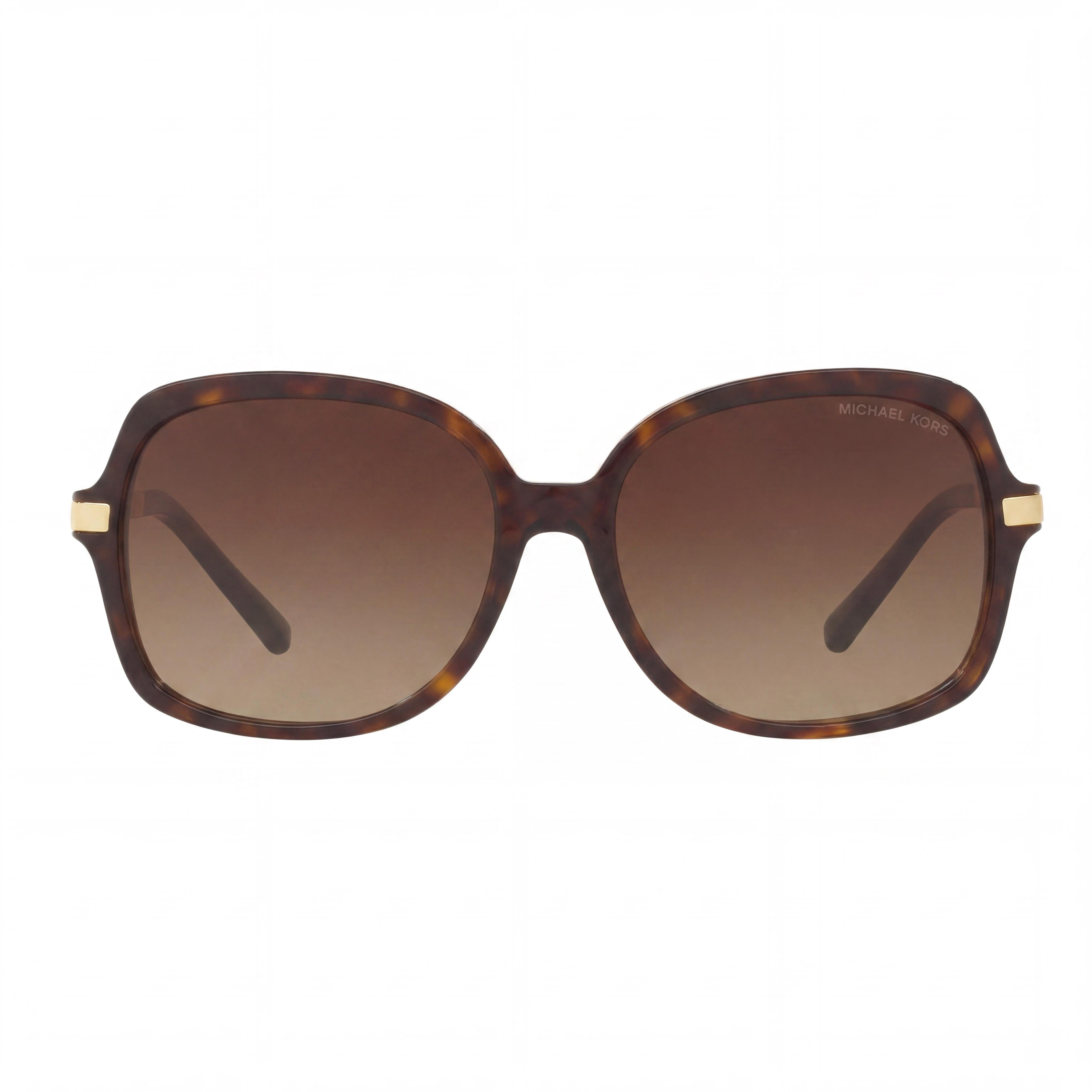 Gafas de sol Michael Kors Mk2024 Adrianna I para mujer, montura de plástico en dorado oscuro con degradado marrón, protección UV 400, 57 mm, Photo 2