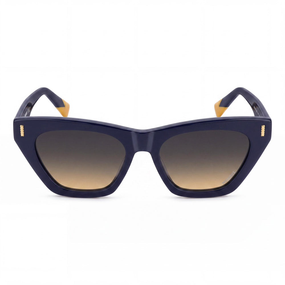 M Missoni MIS 0205/S Modern Unisex Sunglasses with Grey Blue/Brown Ochre Acetate Frame & Brown Ochre Lenses 54-18-145