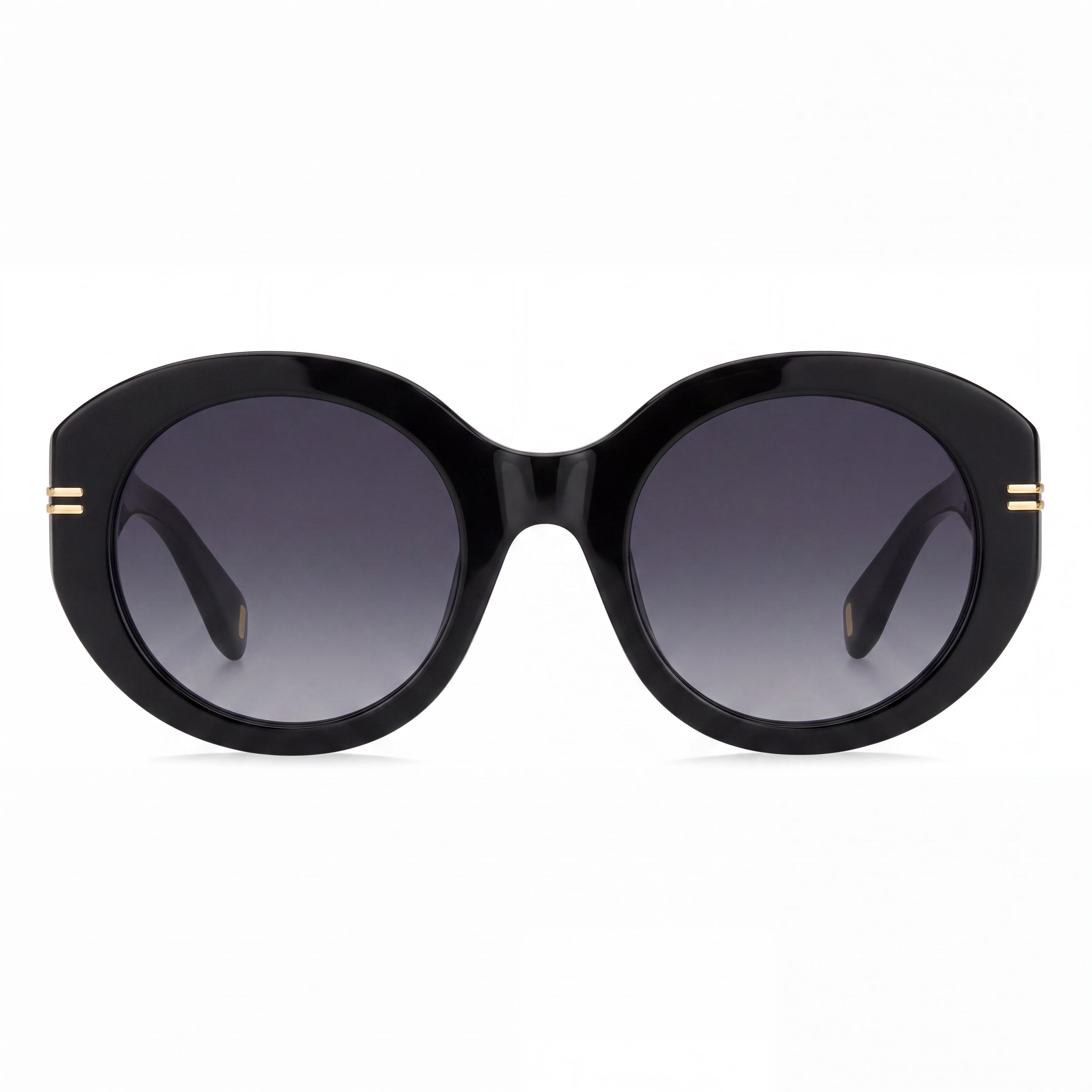 Marc Jacobs MJ 1110/S Women's Black Crystal Plastic Frame Dark Grey Shaded Polycarbonate Lens UV Protection Sunglasses 51mm, Photo 2