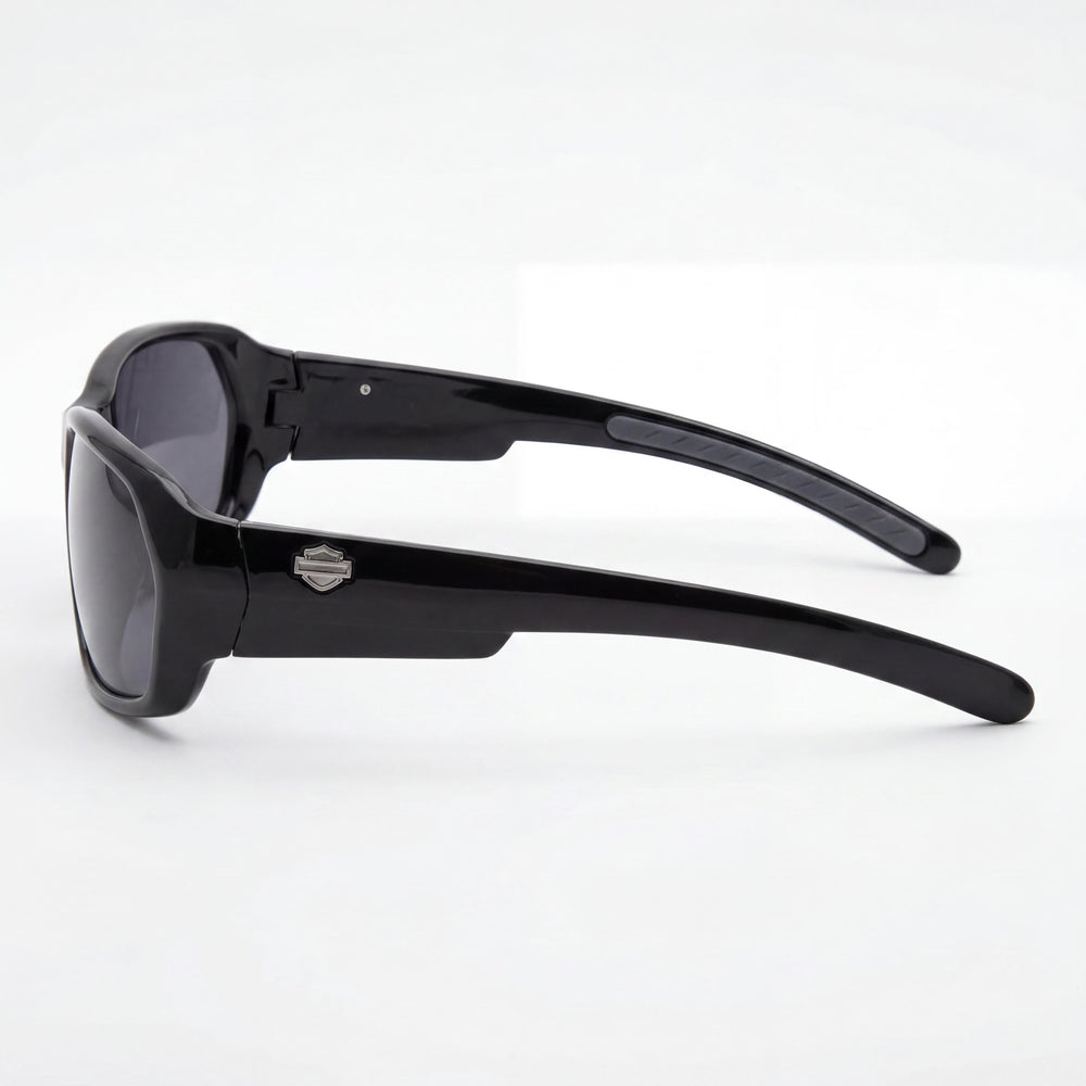 Harley-Davidson Classic Unisex Inyectado Negro Brillante/Gris/Plata Protección UV No Polarizado 63-13