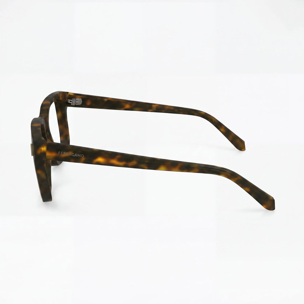 Ferragamo Sf2996 Men's Dark Tortoise Acetate Optical Frame Eyeglasses with 54mm Lens, 20mm Bridge, 145mm Temple