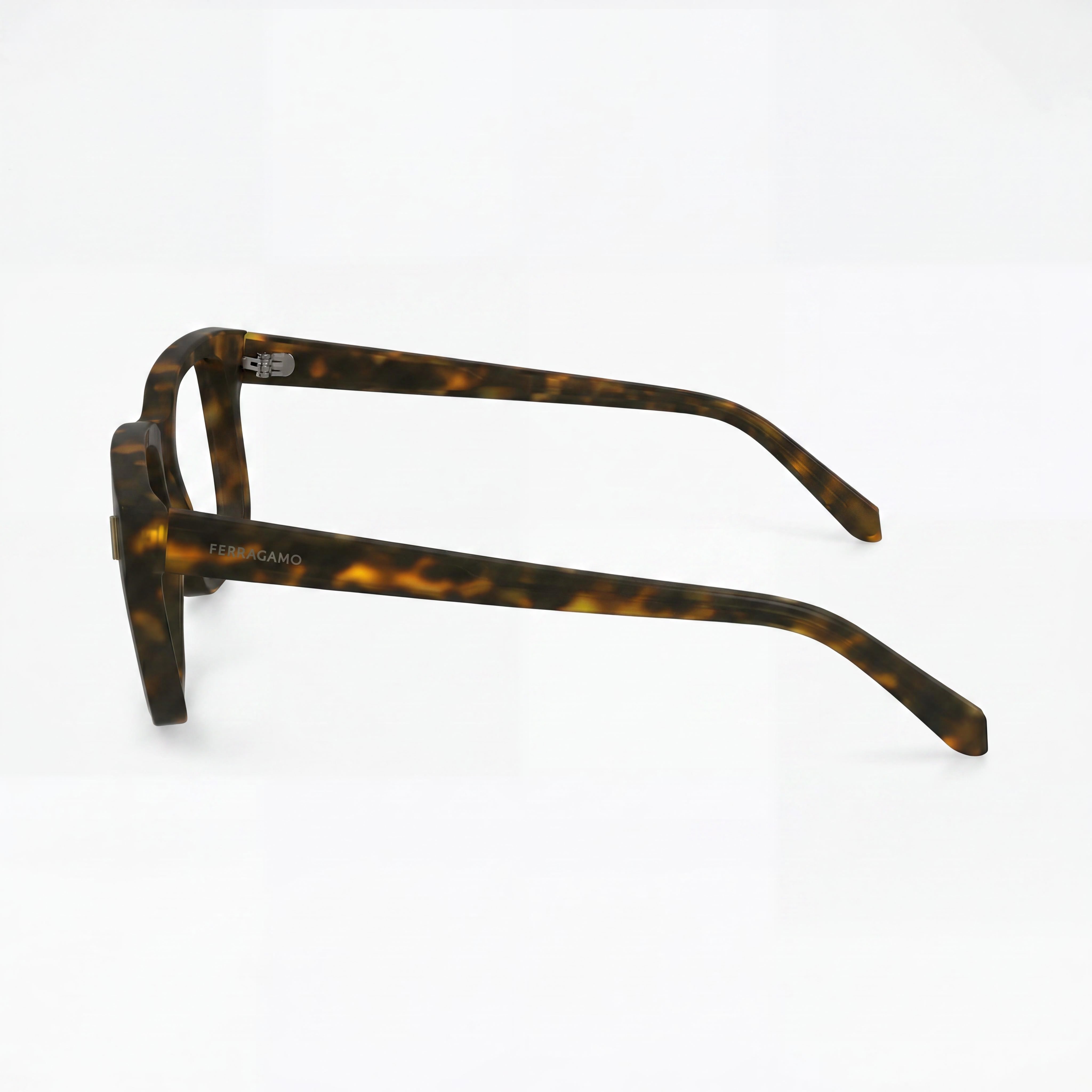 Ferragamo Sf2996 Men's Dark Tortoise Acetate Optical Frame Eyeglasses with 54mm Lens, 20mm Bridge, 145mm Temple, Photo 2