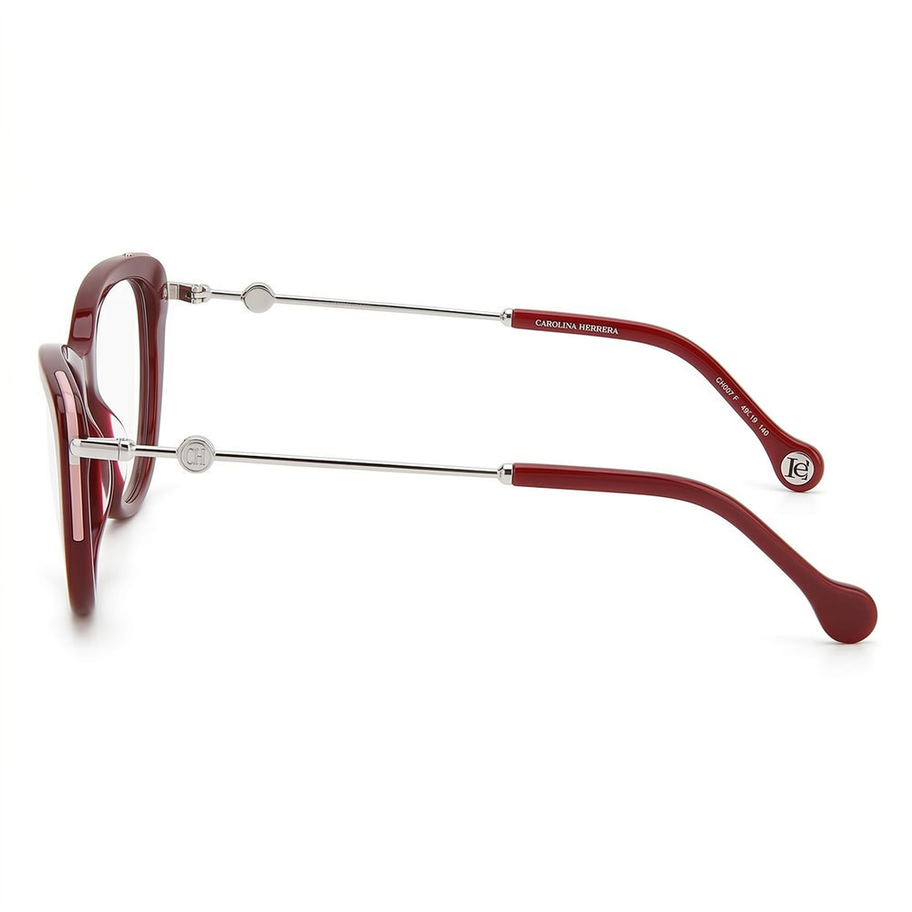 Gafas de Sol Carolina Herrera Ch 0021 para Mujer, Montura de Plástico Color Burdeos, Estilo Ojo de Gato, Sin Polarizar, 54mm