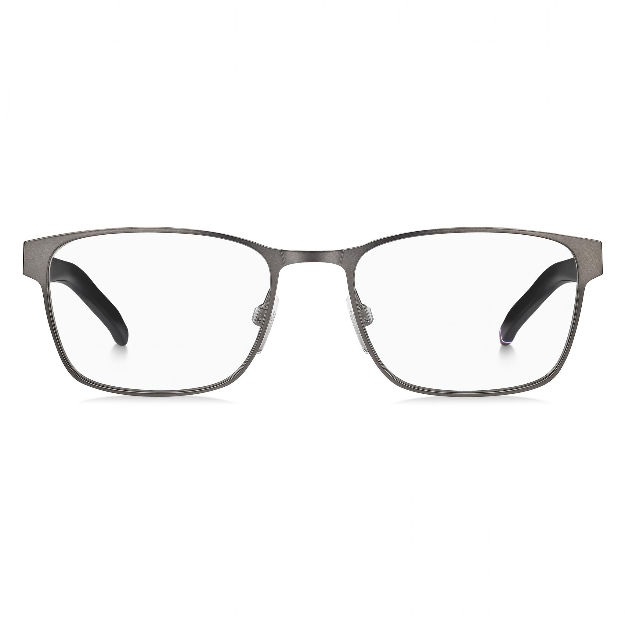 Gafas rectangulares de acero inoxidable semi mate rutenio oscuro Tommy Hilfiger T. Hilfiger 1769 para hombre 55mm, Photo 2