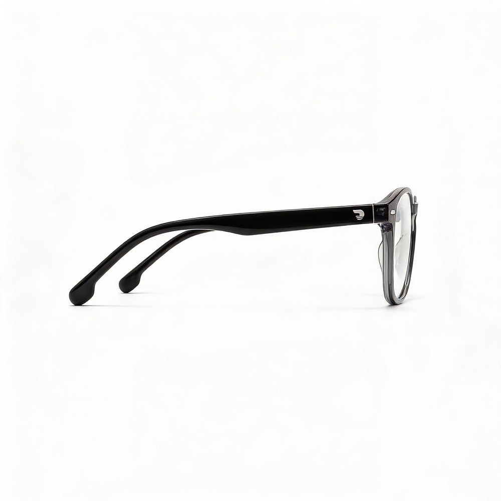 Gafas Carrera de Diseño Moderno Unisex de Propionato, Color Gris y Negro, Ancho de Lente 49mm