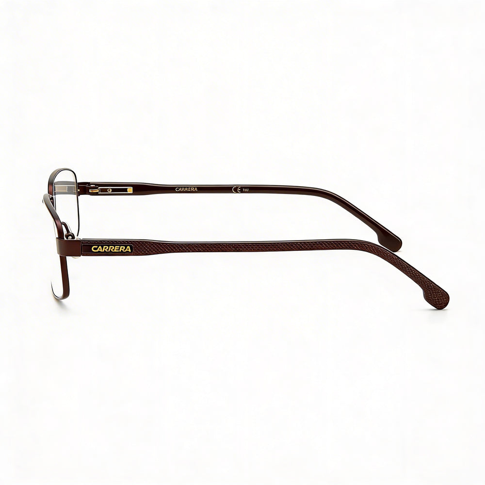 Carrera Carrera 264 Unisex Brown Metal Frame Optical Eyeglasses with Polycarbonate Demo Lenses 55-19-140mm