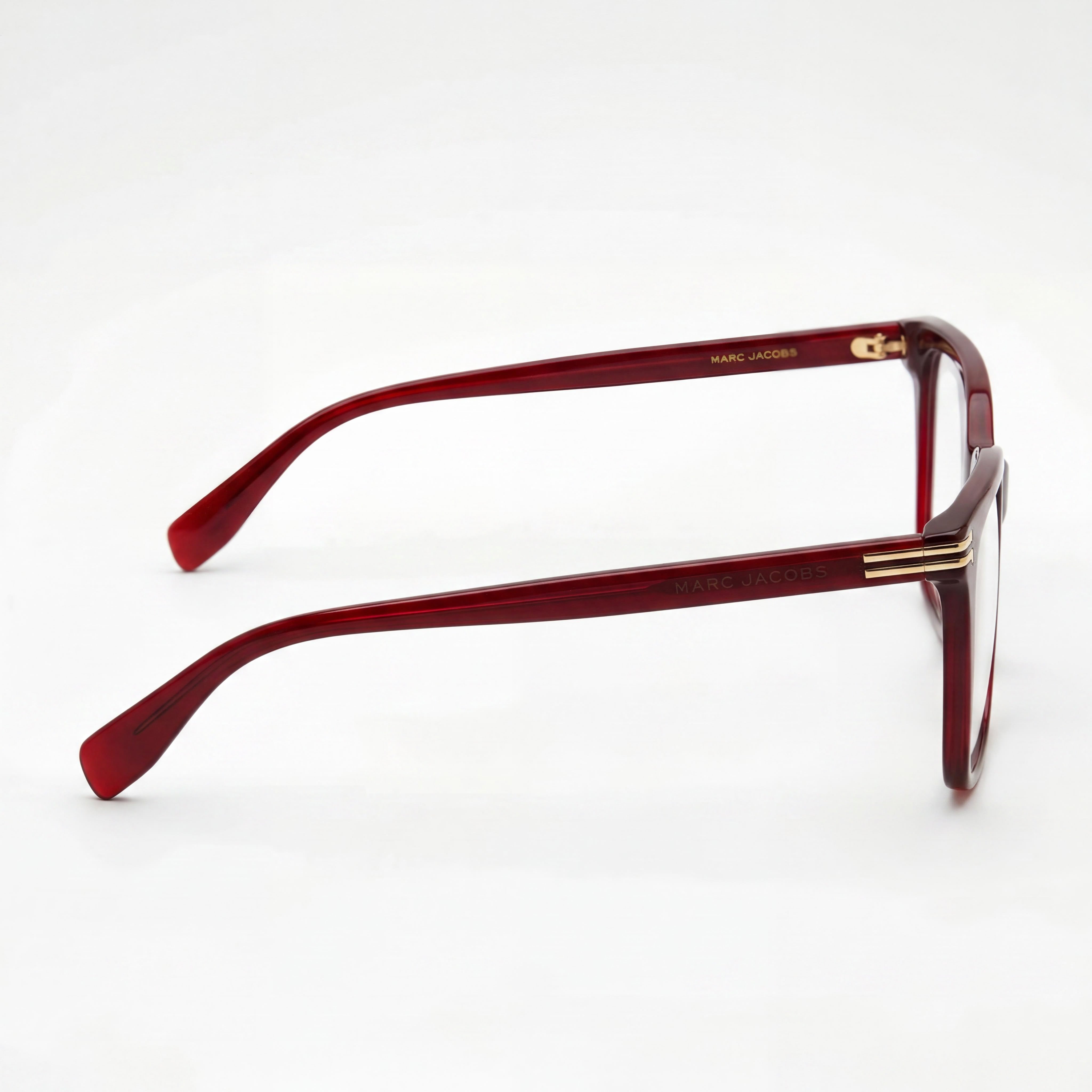 Marc Jacobs Classic Women's Plastic Frame Burgundy Polycarbonate Non-Polarized Sunglasses 53-16-140, Photo 2