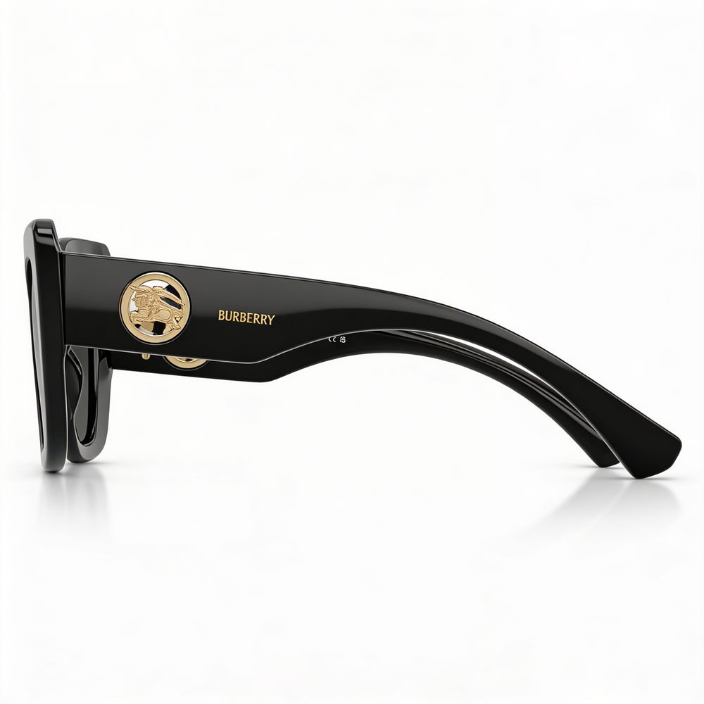 BURBERRY Classic Unisex Acetate Black Dark Grey Eyeglasses 51mm