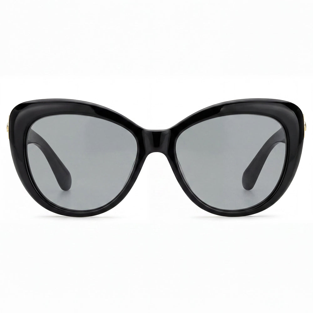 Gafas de sol polarizadas UV Kate Spade New York Emmalynn/S para mujer, armazón de plástico negro, 54 mm