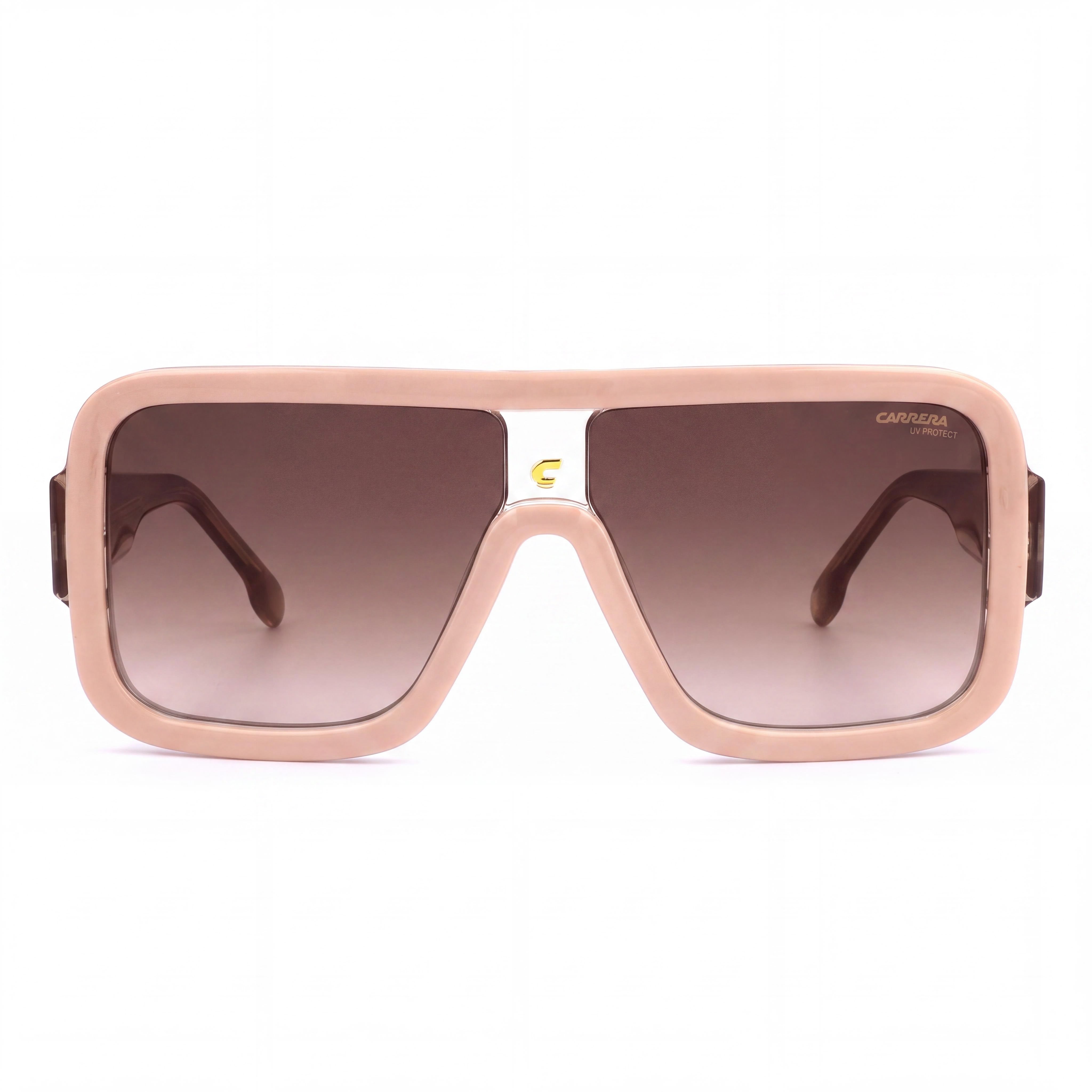 Carrera Classic Women's Acetate Beige Brown Shaded Frame Gradient Brown Lens 62mm Sunglasses, Photo 2