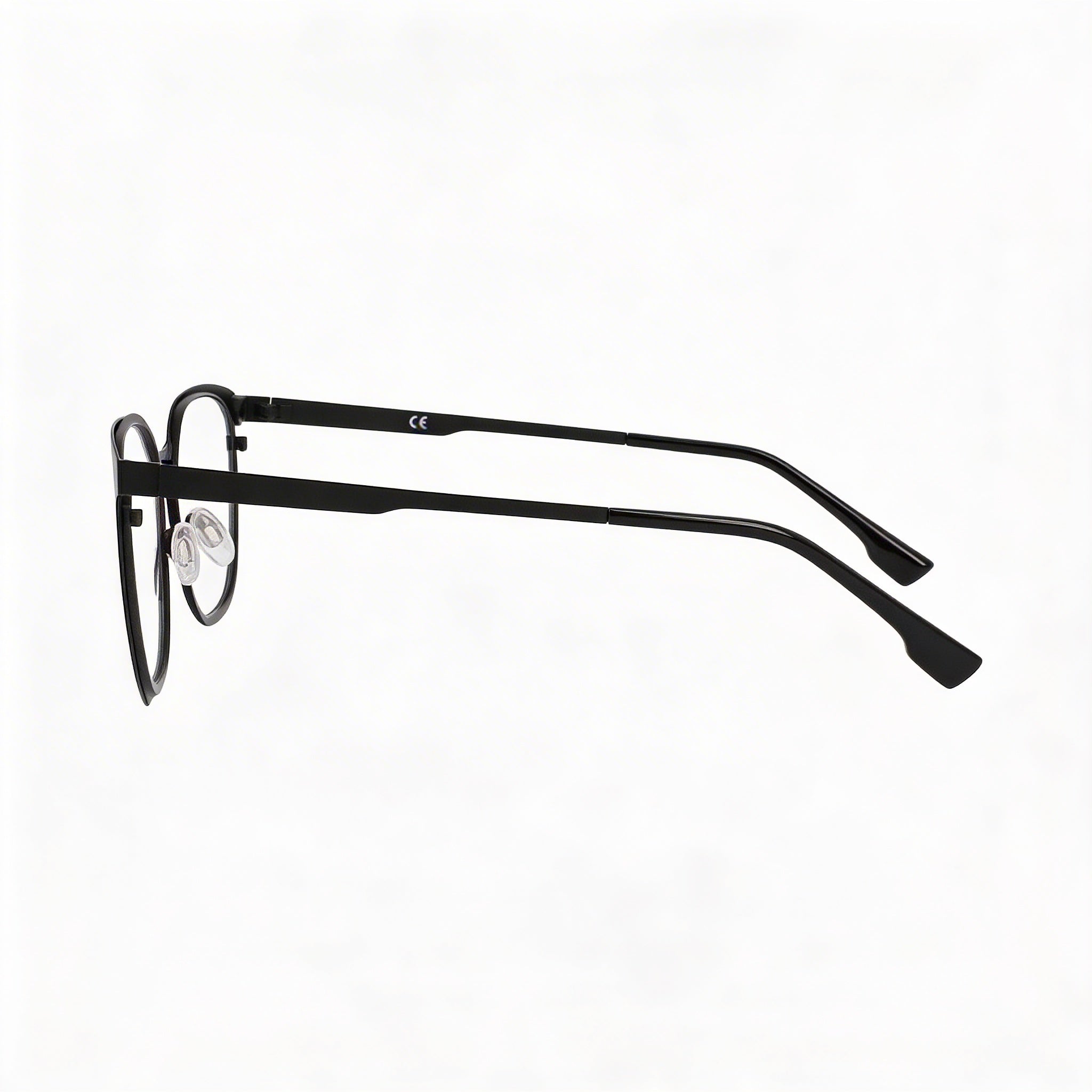 Flexon Flx1005mag-set Men's Metal Eyeglasses Clear Polycarbonate Lenses Matte Black 53-19-145, Photo 2
