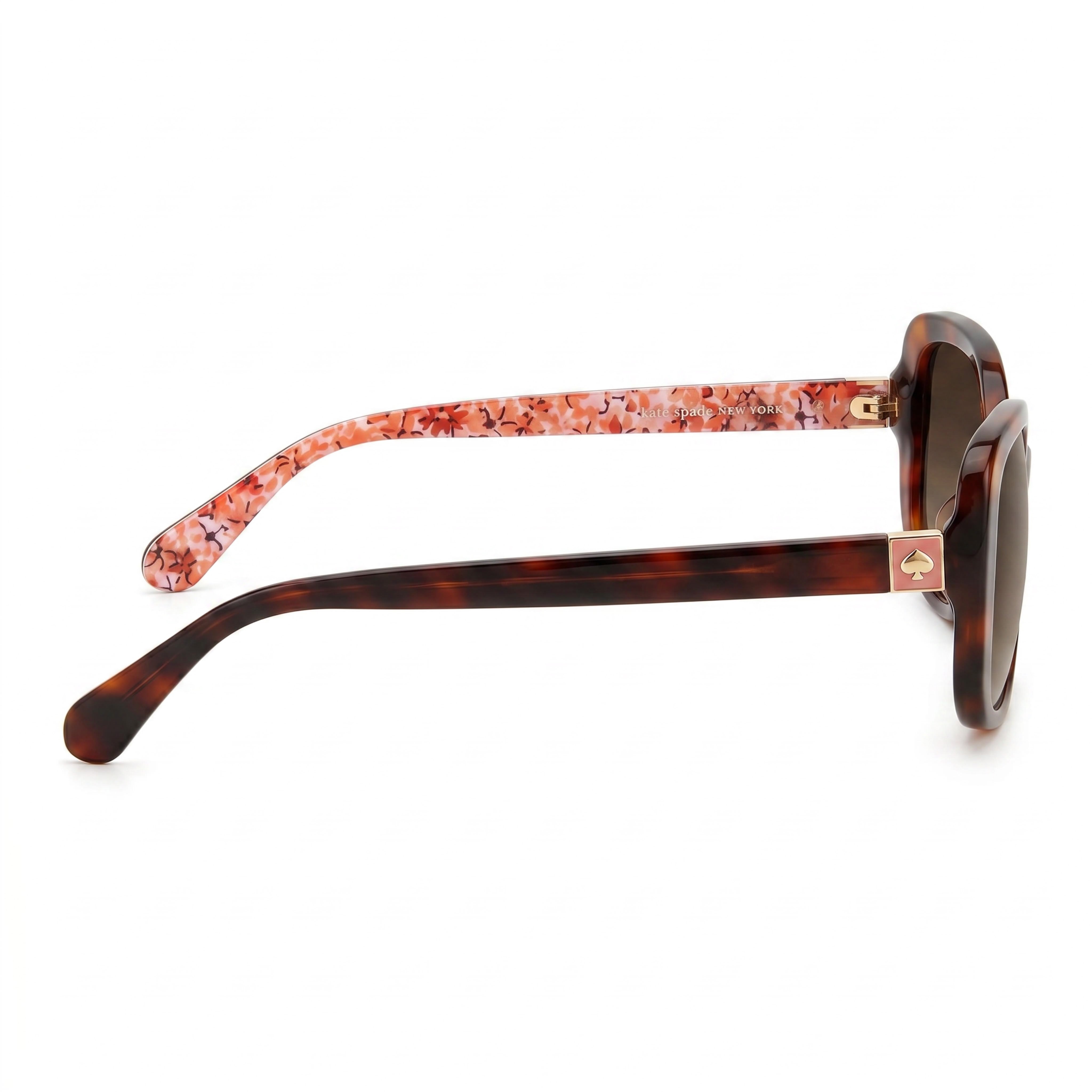 kate spade new york Dionna/S Gafas de sol para mujer con armazón de plástico havana, lentes degradadas marrones con protección UV, aptas para lentes recetados, 52 mm, Photo 3