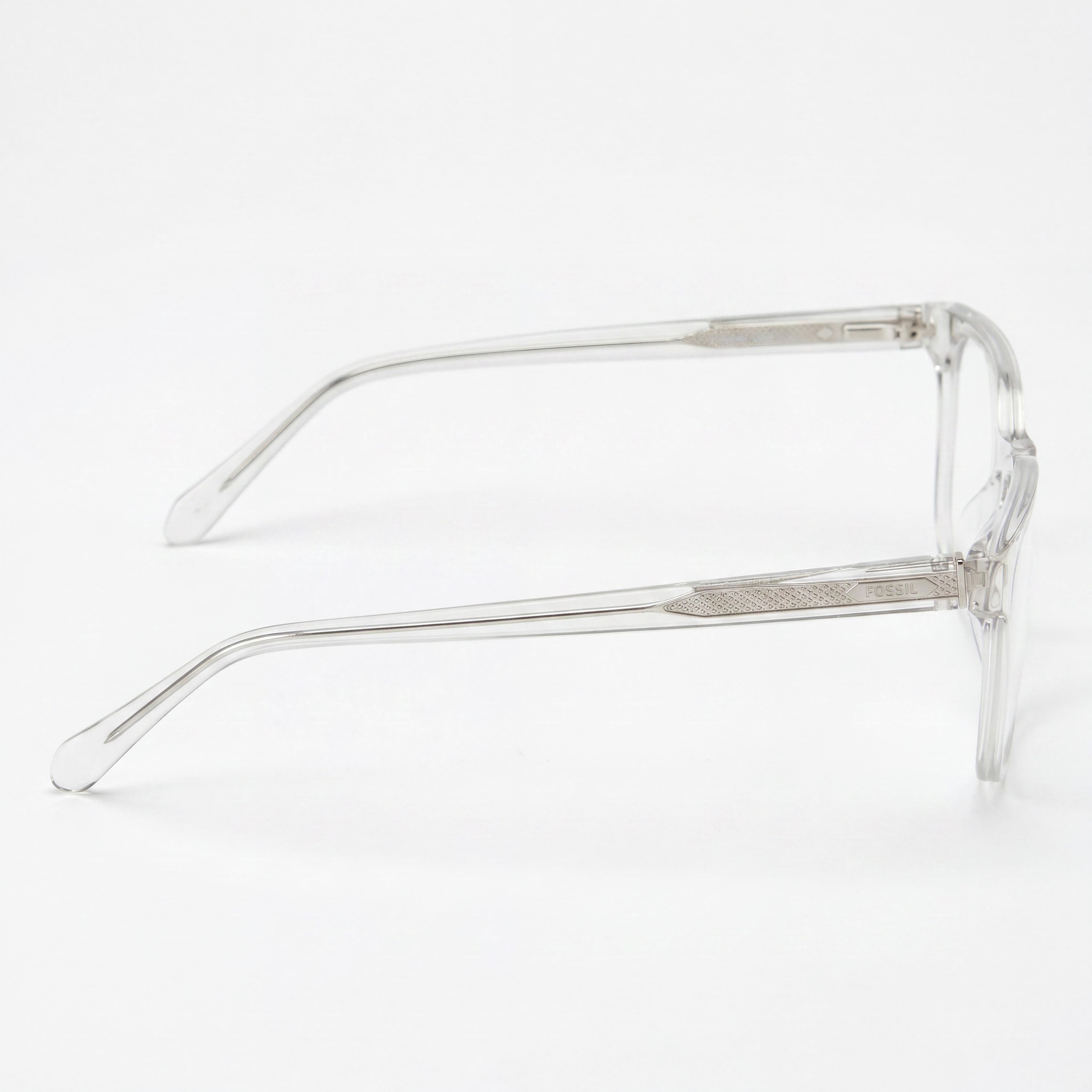 Fossil FOS 7135/G Women's Modern Style Eyeglasses with Crystal Grey Acetate Frame and Non-polarised Polycarbonate Lenses 53mm, Photo 2