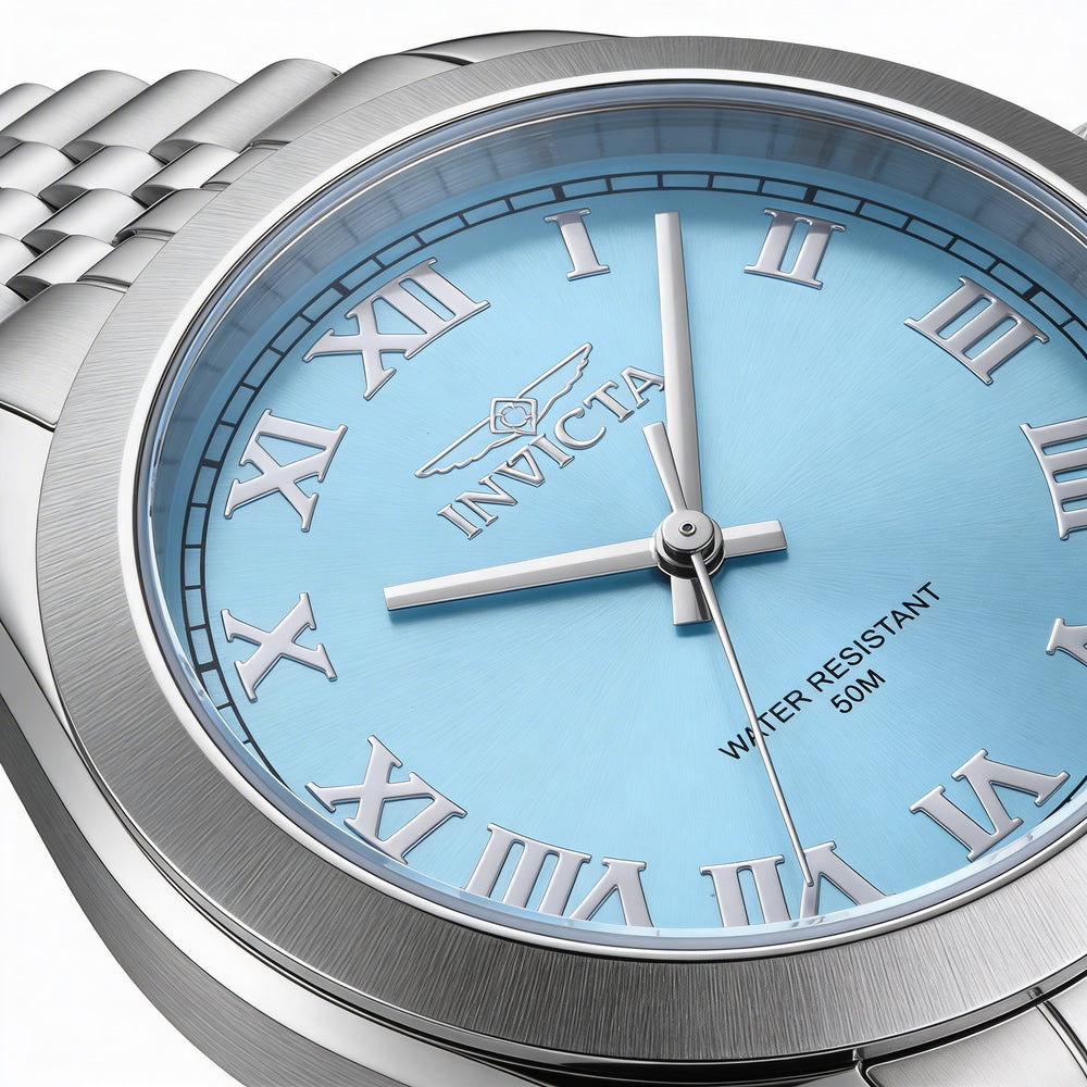 Invicta Specialty 48902 Unisex Stainless Steel Silver Blue Dial Quartz Bracelet Watch 36mm