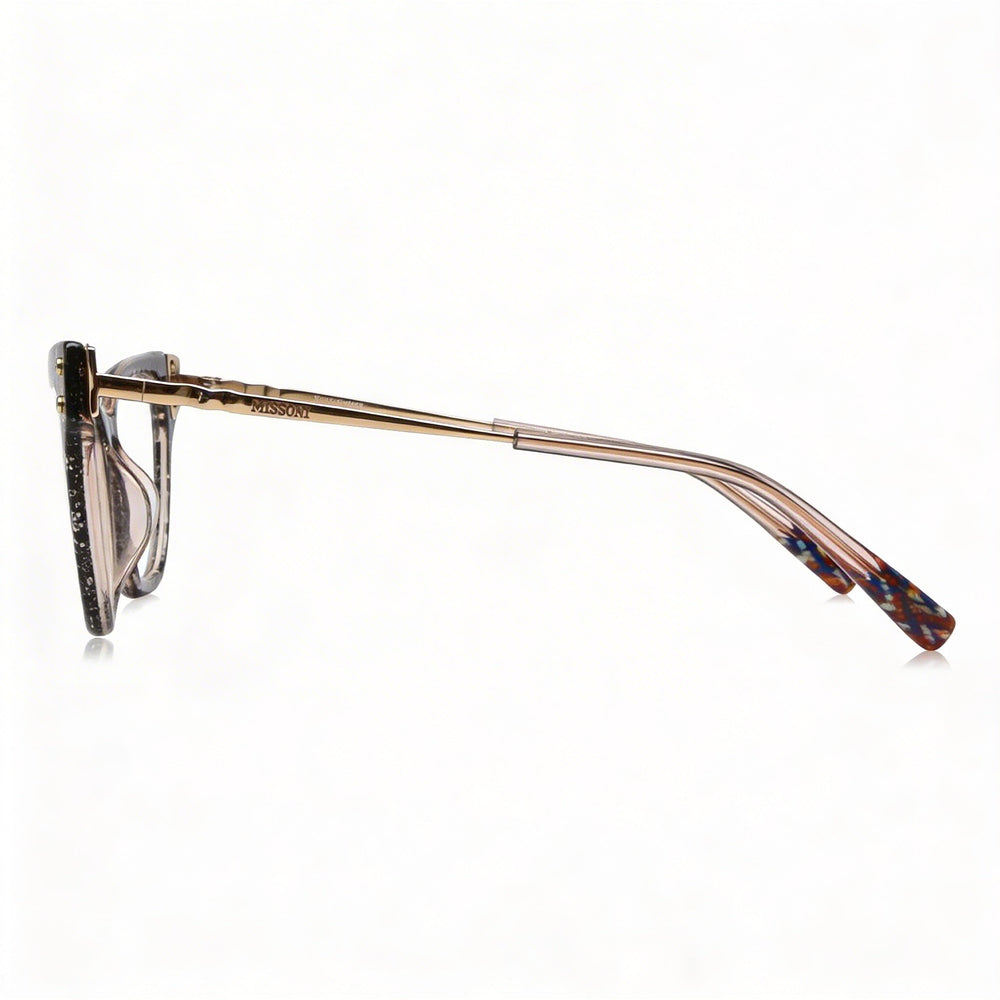 Gafas de sol para mujer Missoni Modern con montura de poliamida en negro nude con lentes de policarbonato, 52 mm