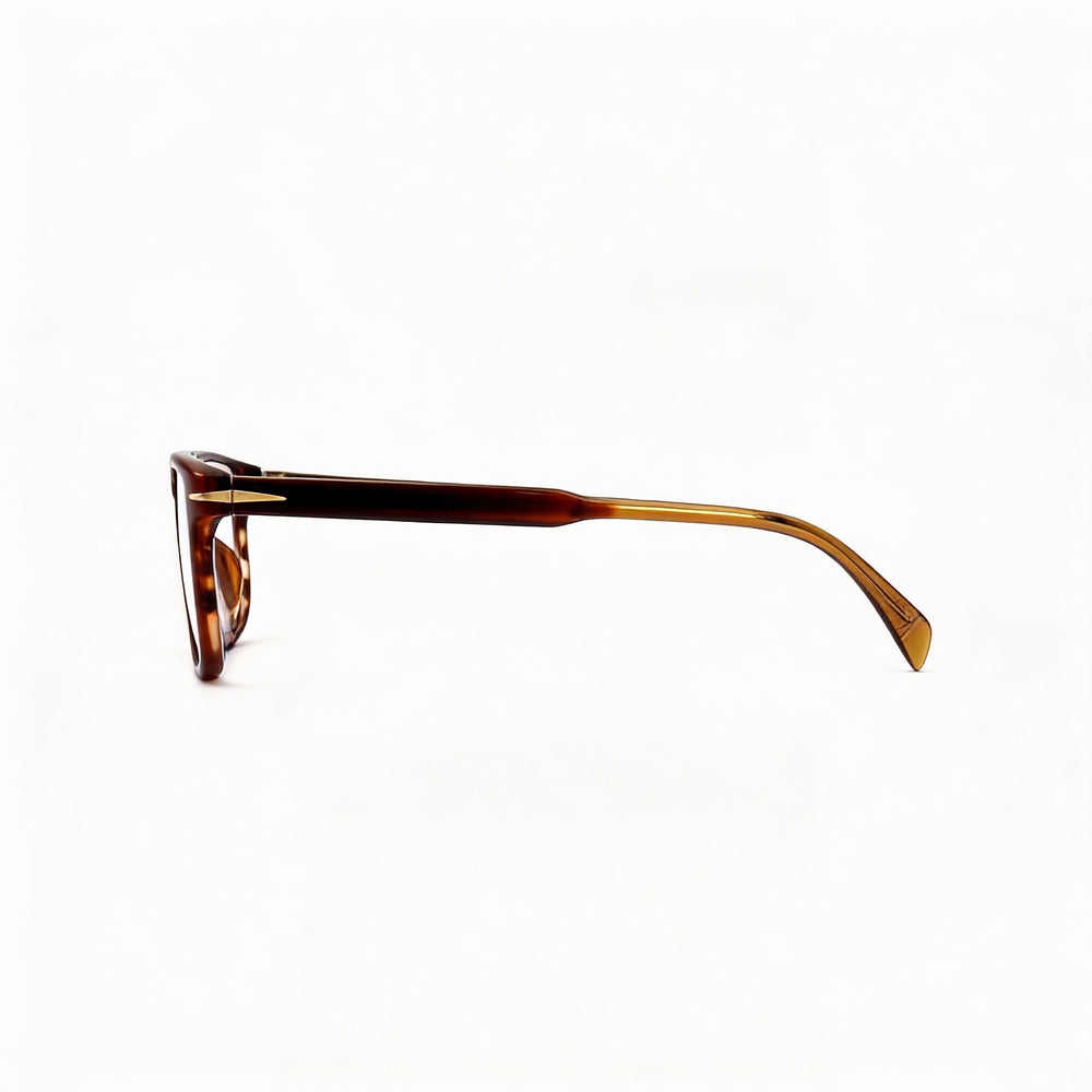 David Beckham DB 1135 - Gafas de sol informales para hombre, color marrón, de acetato y con lentes de plástico transparente, talla 55-17-150