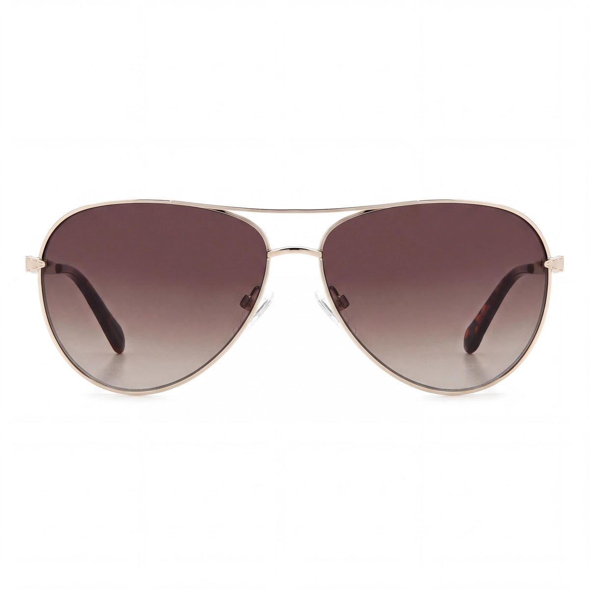 Gafas de sol Fossil Fos 3141/G/S para mujer, armazón de acero inoxidable, lente de acero inoxidable en oro claro, protección UV, 59 mm, Photo 2