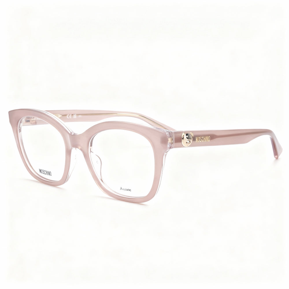 Moschino Mos630 Women's Modern Style Nude Acetate Frame Non-Polarised Polycarbonate Sunglasses 50mm