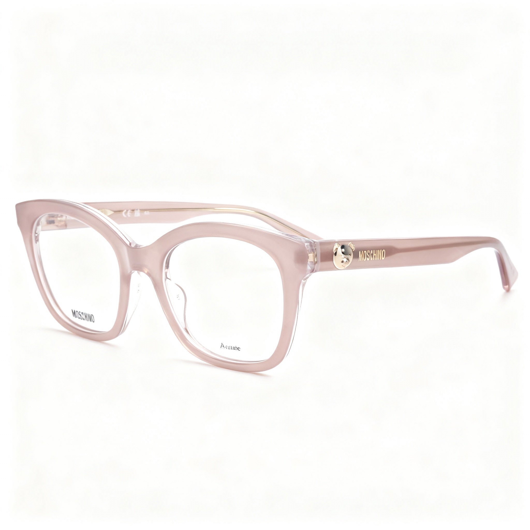 Moschino Mos630 Women's Modern Style Nude Acetate Frame Non-Polarised Polycarbonate Sunglasses 50mm, Photo 1