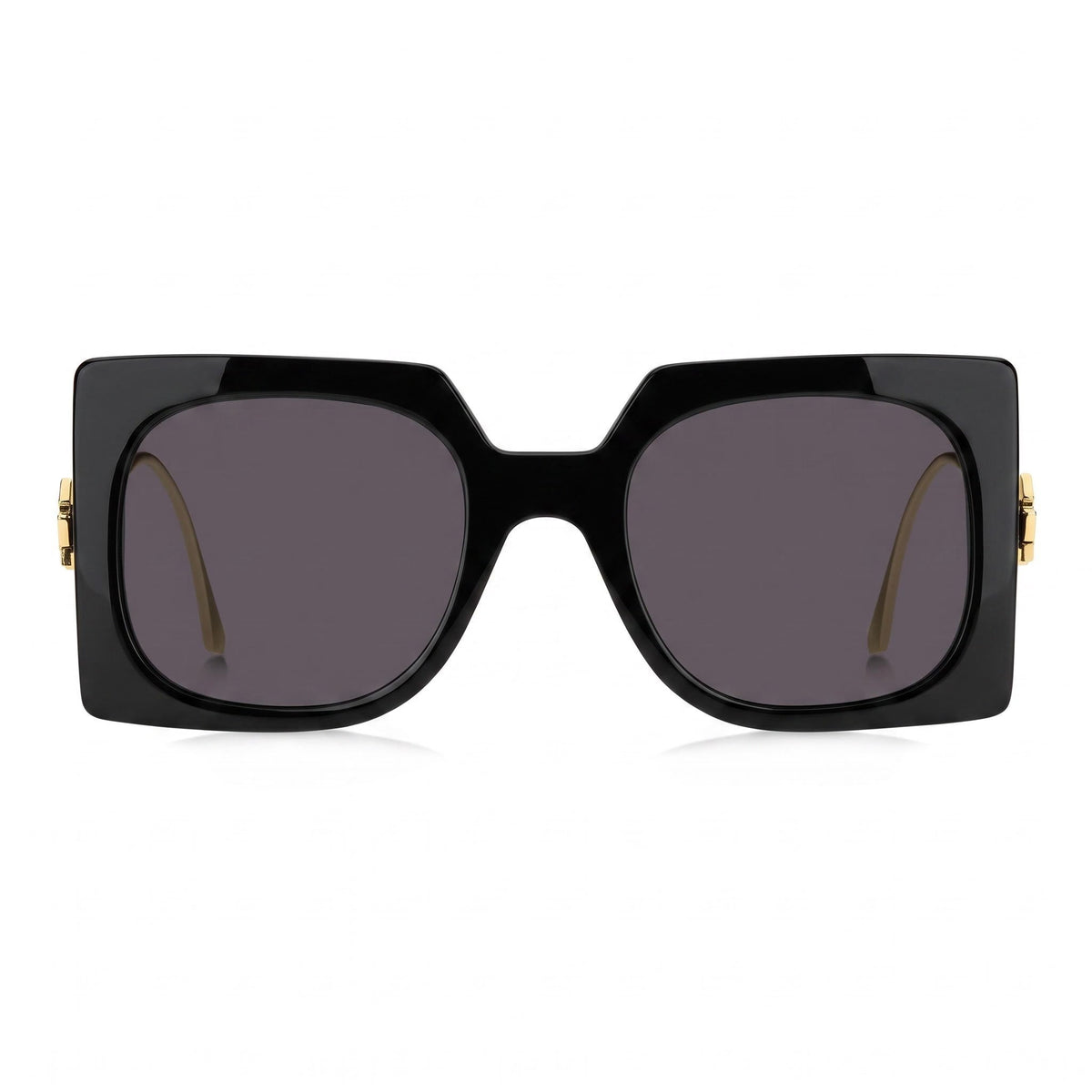 Etro Classic Women’s Non-Polarized Sunglasses with Black Grey Acetate Frame and Black Lenses 54mm, Photo 2