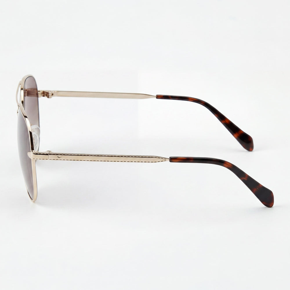 Fossil Fos 3141/G/S Women's Stainless Steel Light Gold UV Protection Sunglasses 59mm