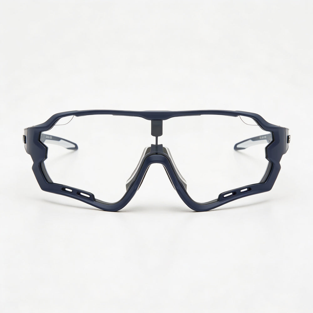 Fila Sfi112 Men's Blue Lightweight Plastic Frame Sunglasses with Acetate Lenses and UV Protection