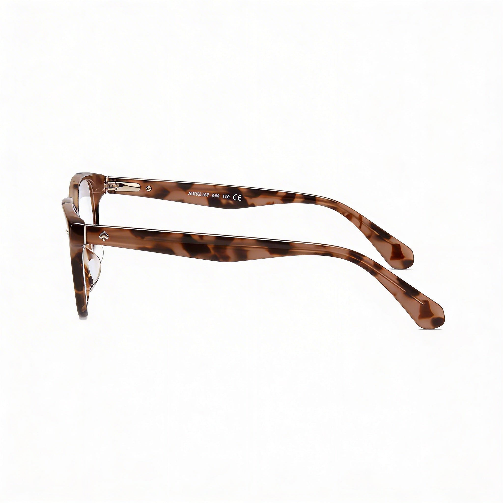 kate spade new york AURELIA/F Women's Dark Havana Acetate Rectangular Squared Optical Eyeglass Frame, 53mm, Photo 3