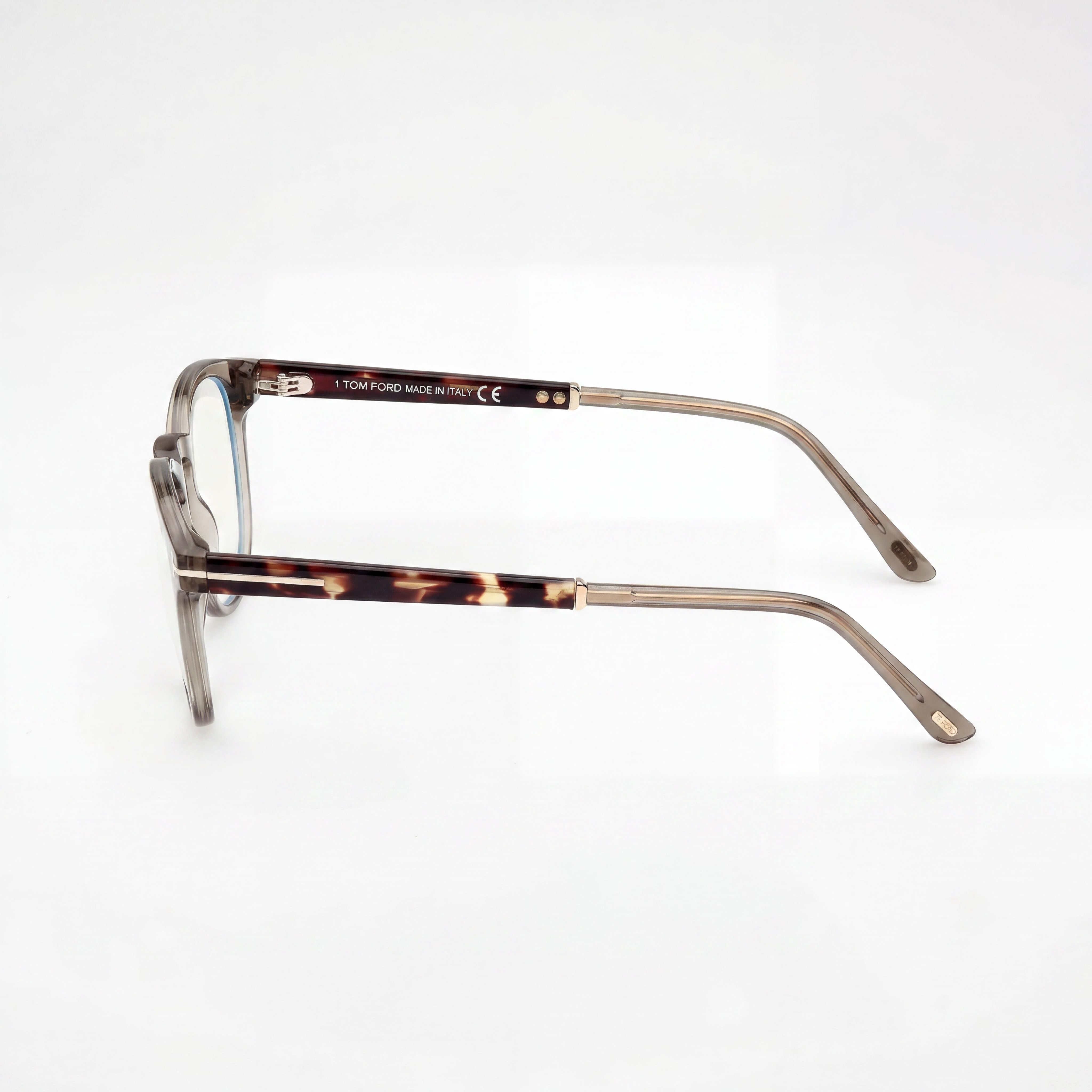 Tom Ford Ft5891-b Gafas para mujer de plástico azul, oro rosa brillante y oliva transparente 2-6-2, Photo 2